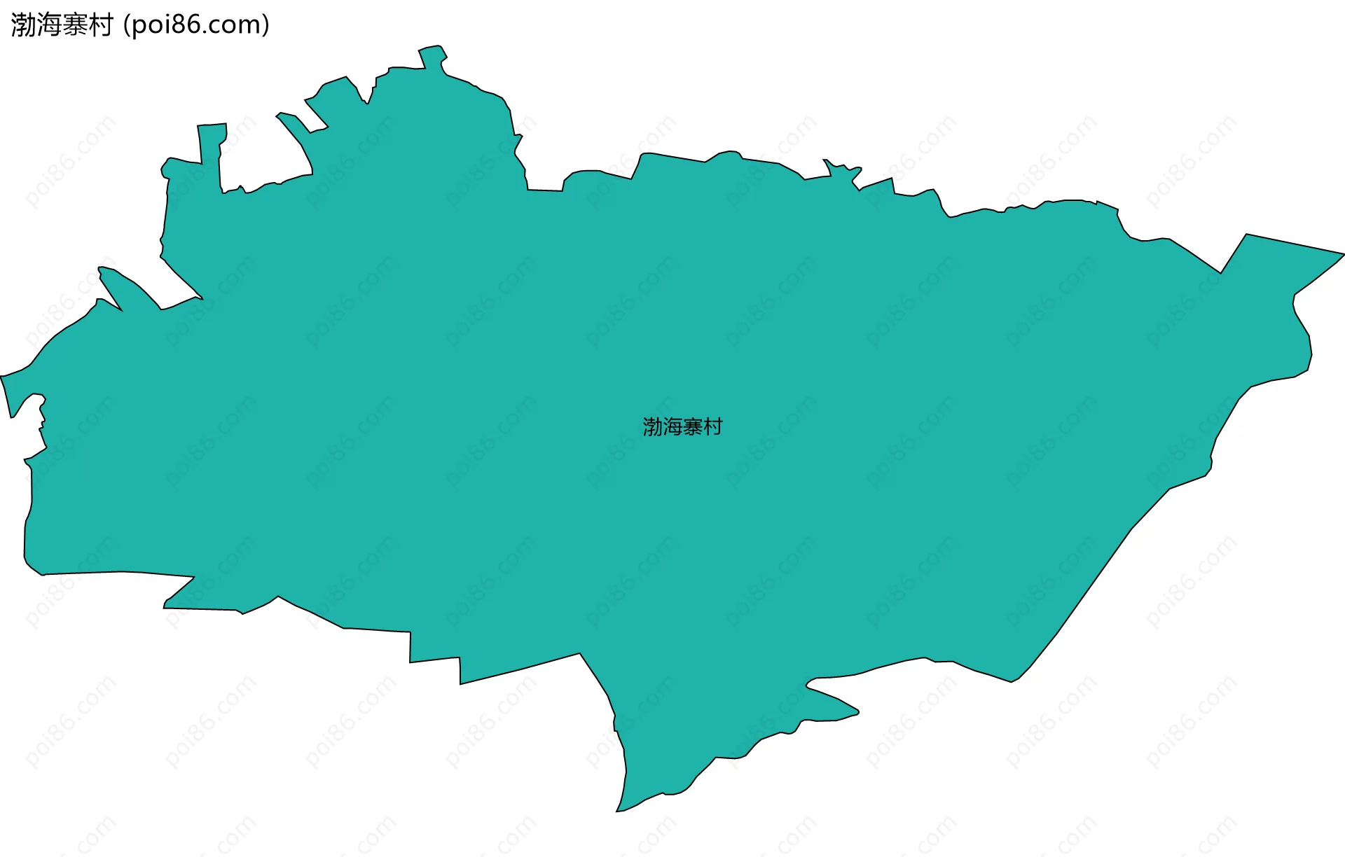 渤海寨村边界地图