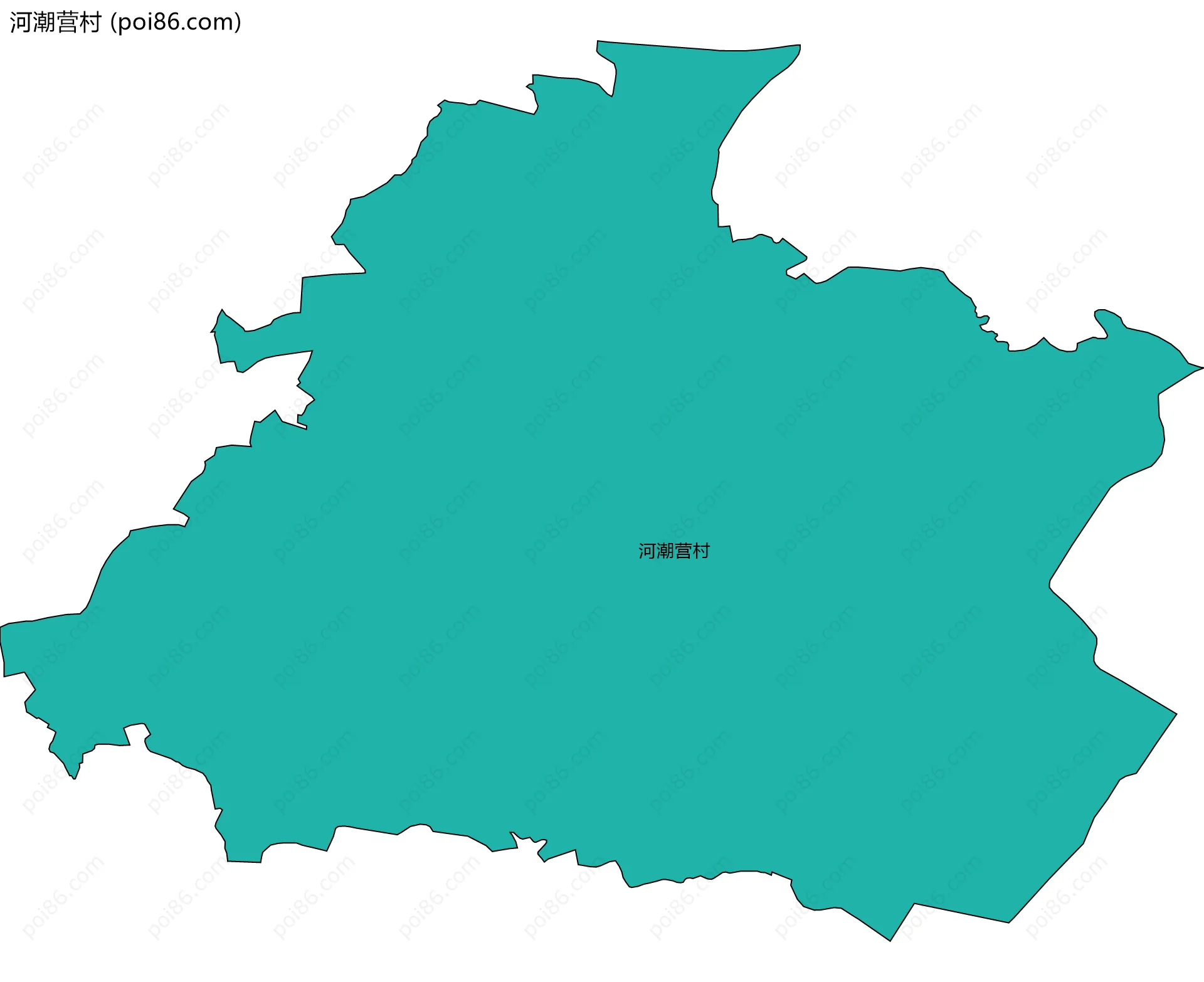 河潮营村边界地图