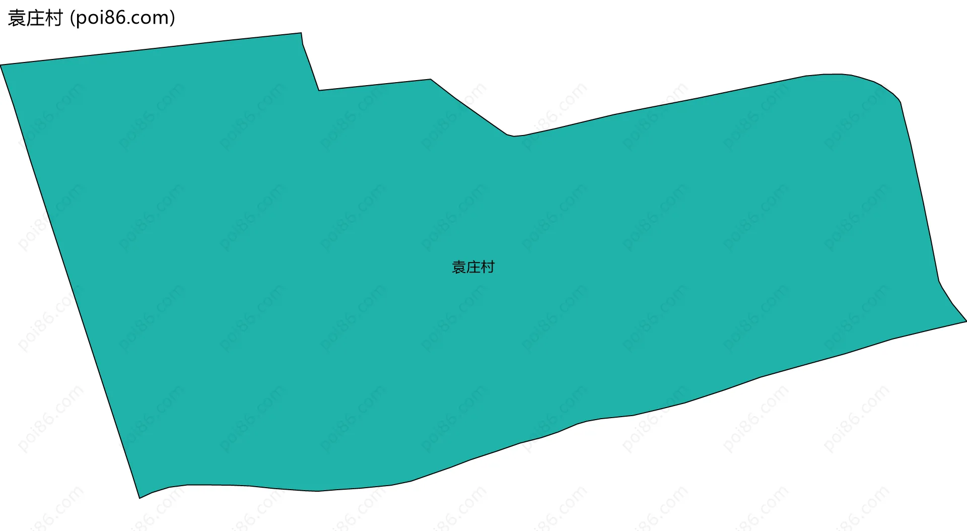 袁庄村边界地图