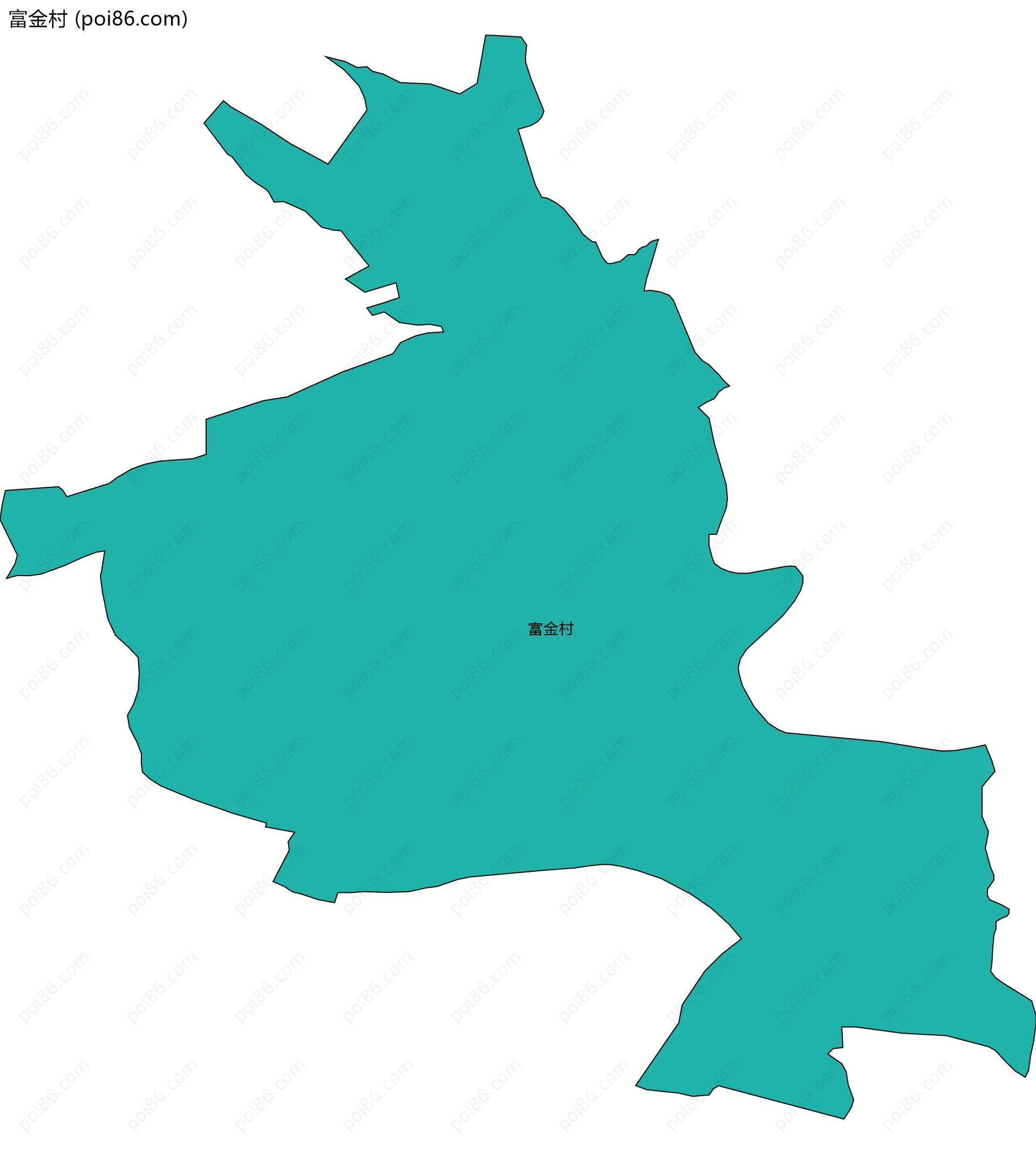 富金村边界地图