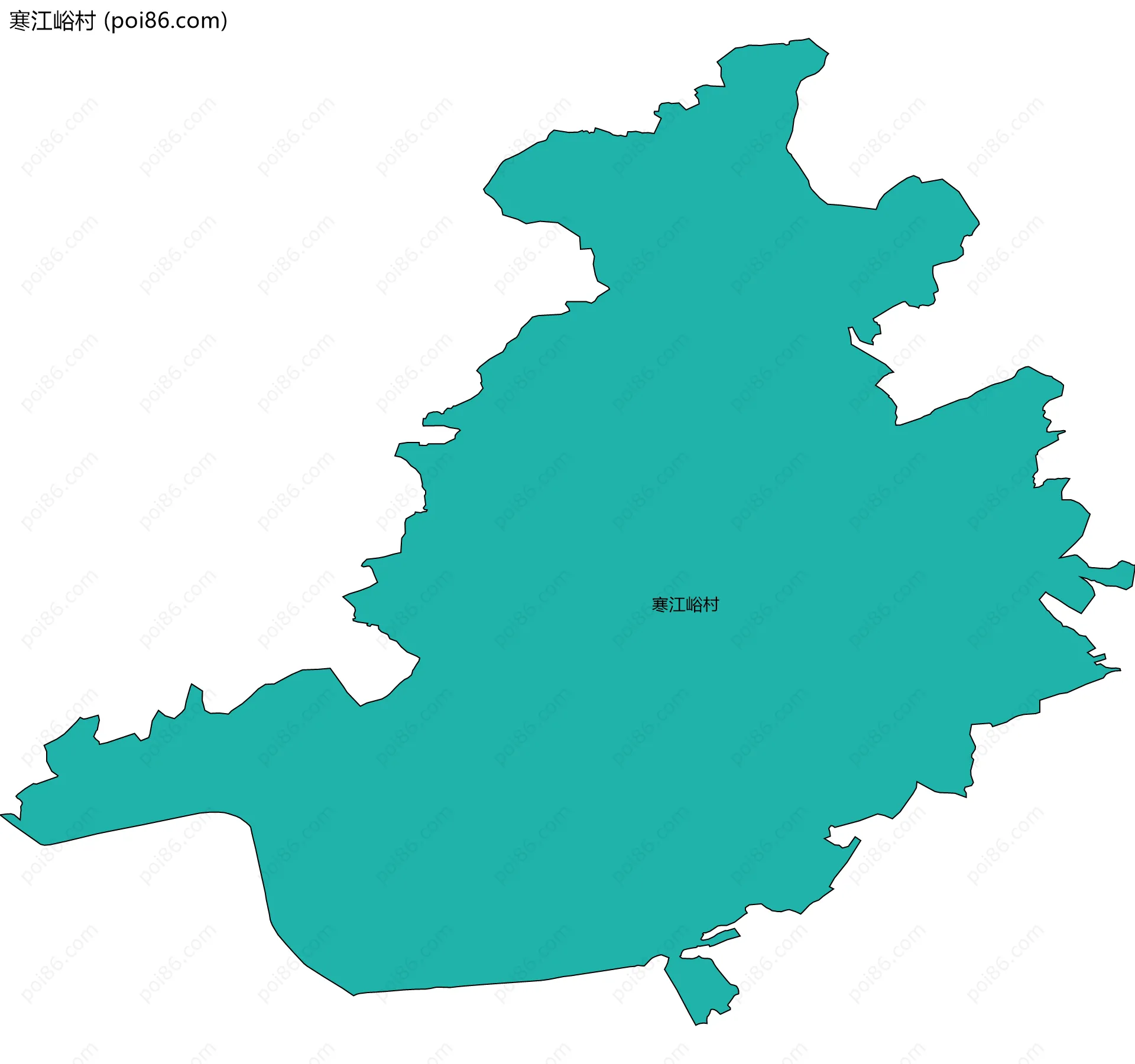 寒江峪村边界地图