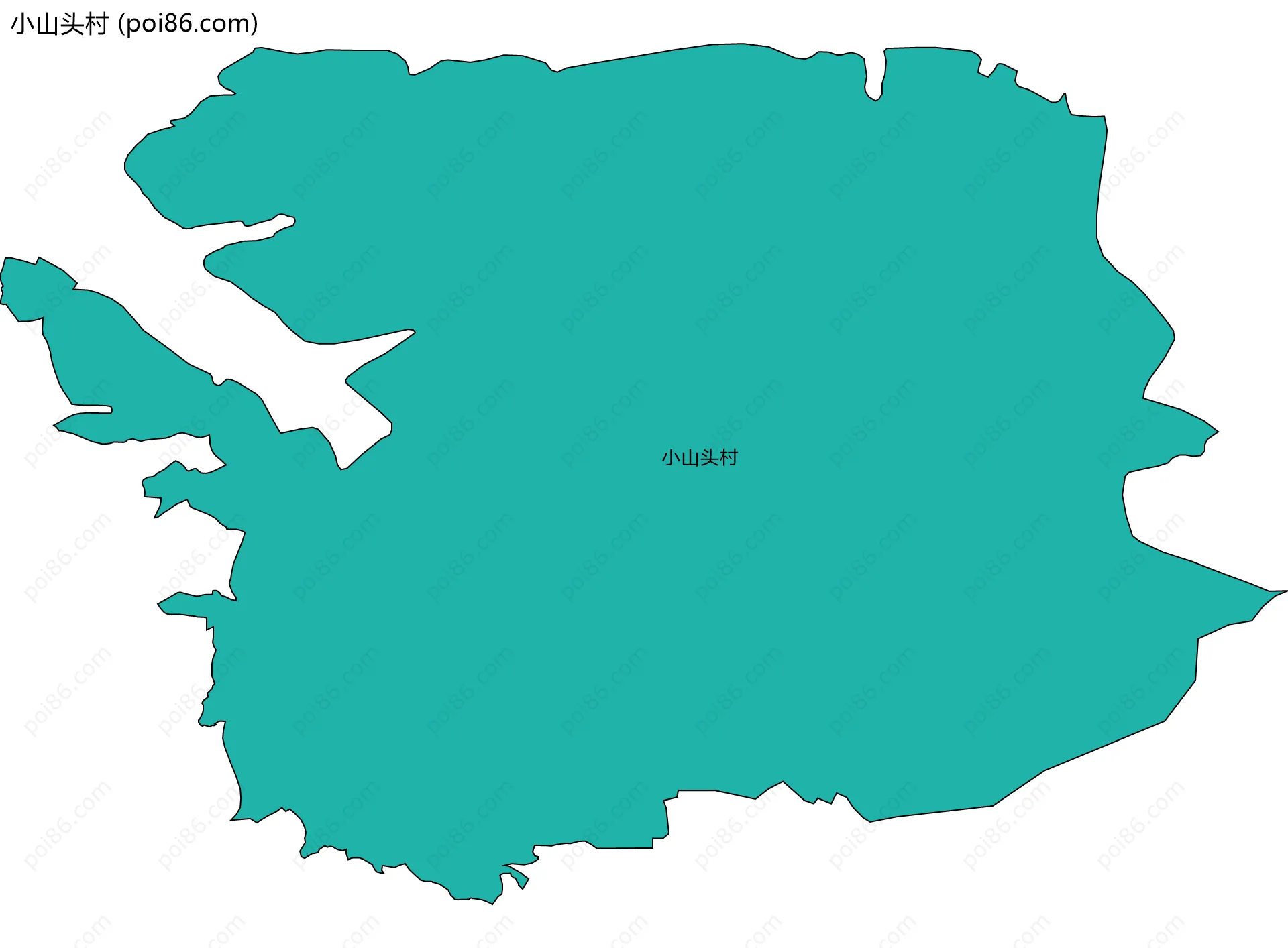 小山头村边界地图
