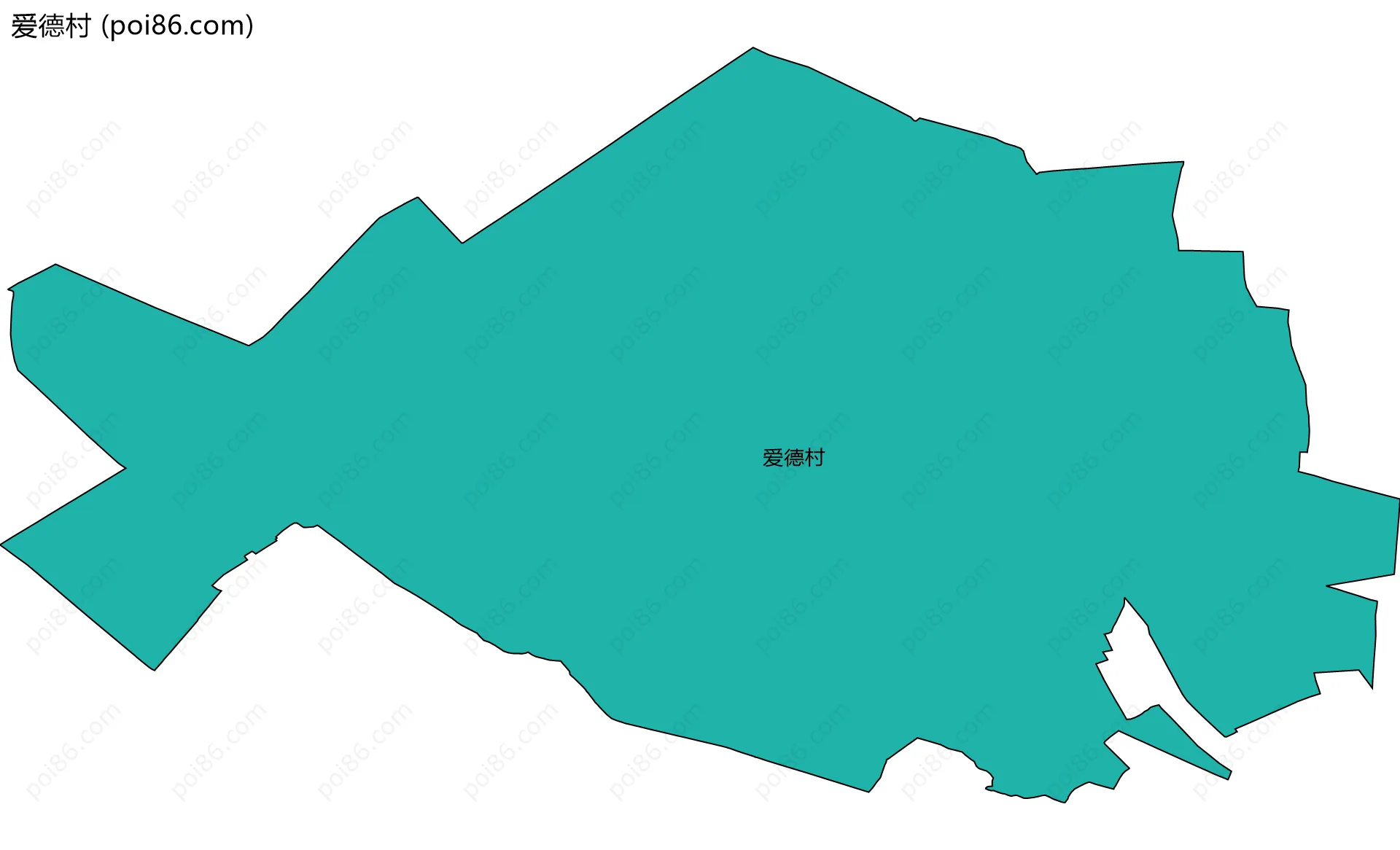 爱德村边界地图