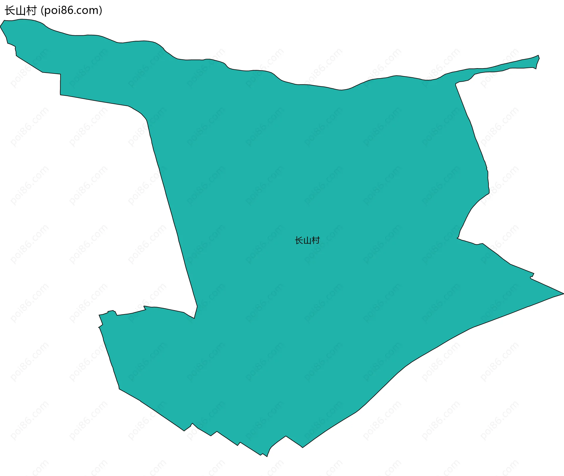 长山村边界地图
