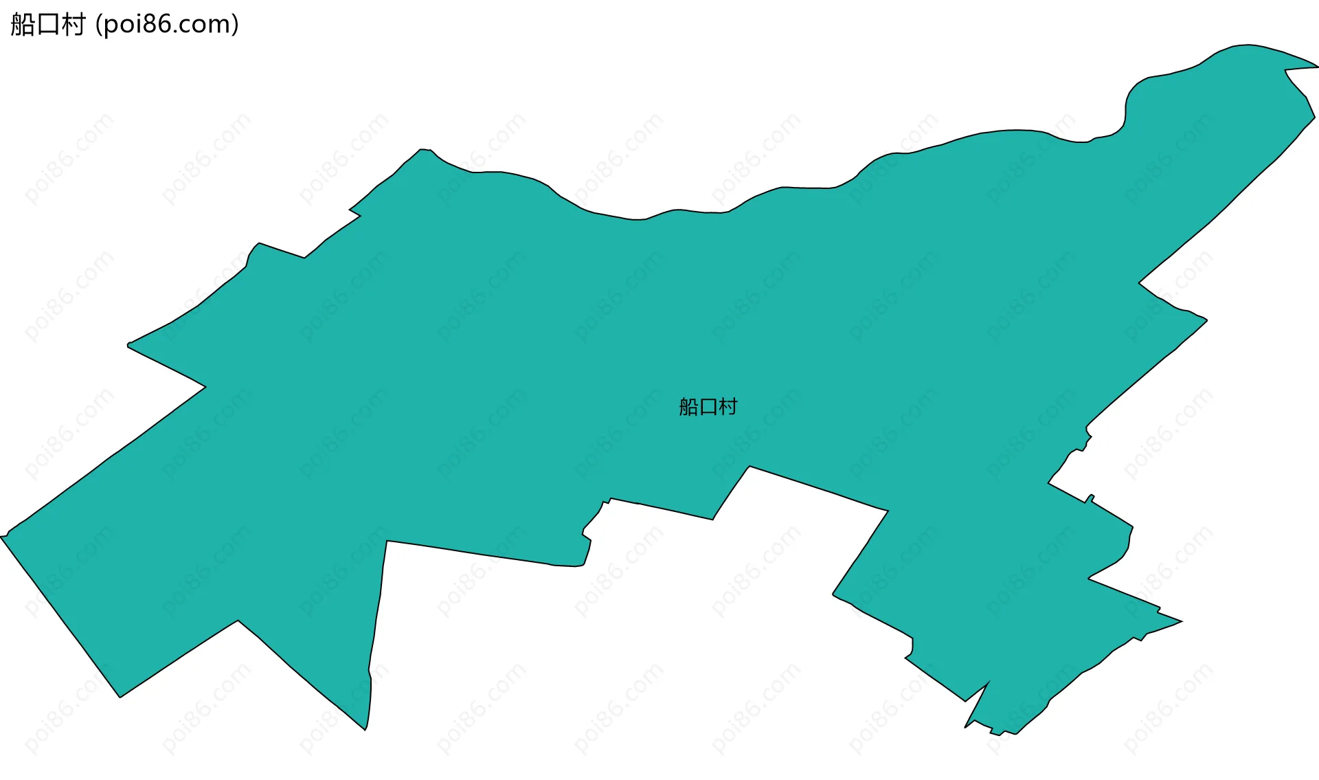 船口村边界地图