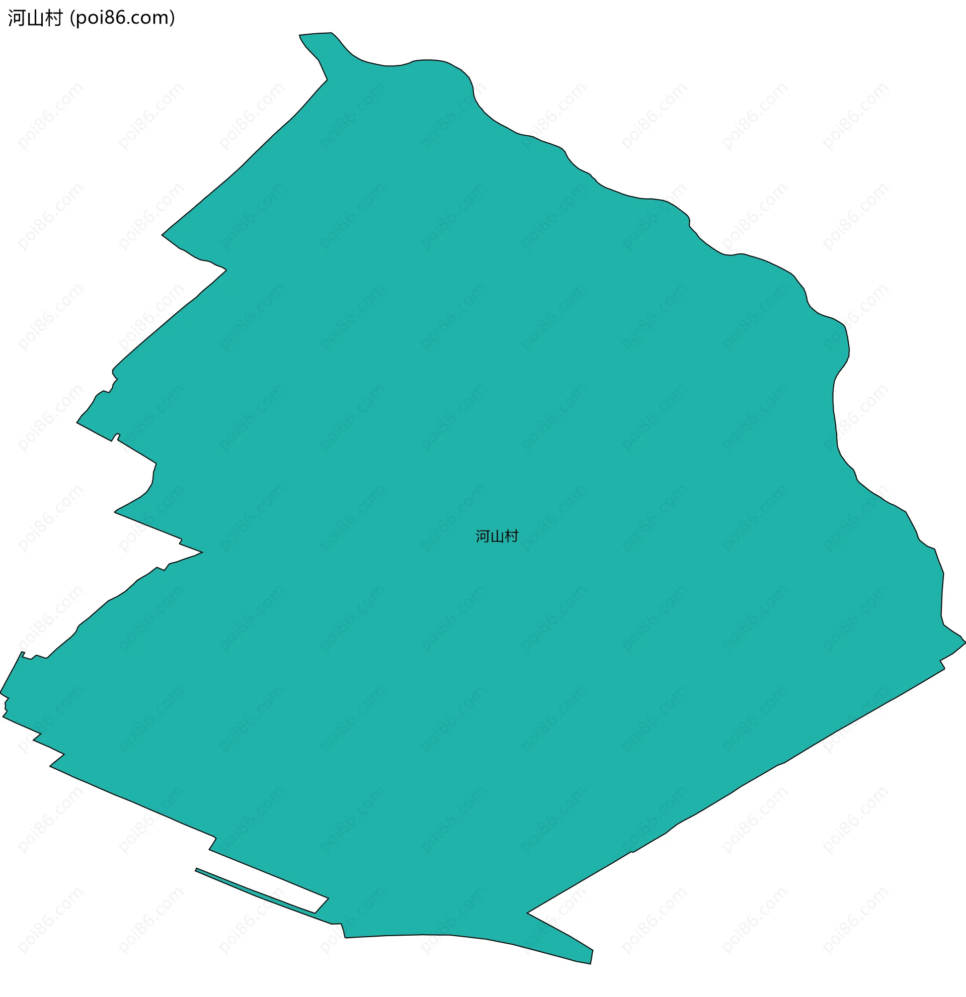 河山村边界地图