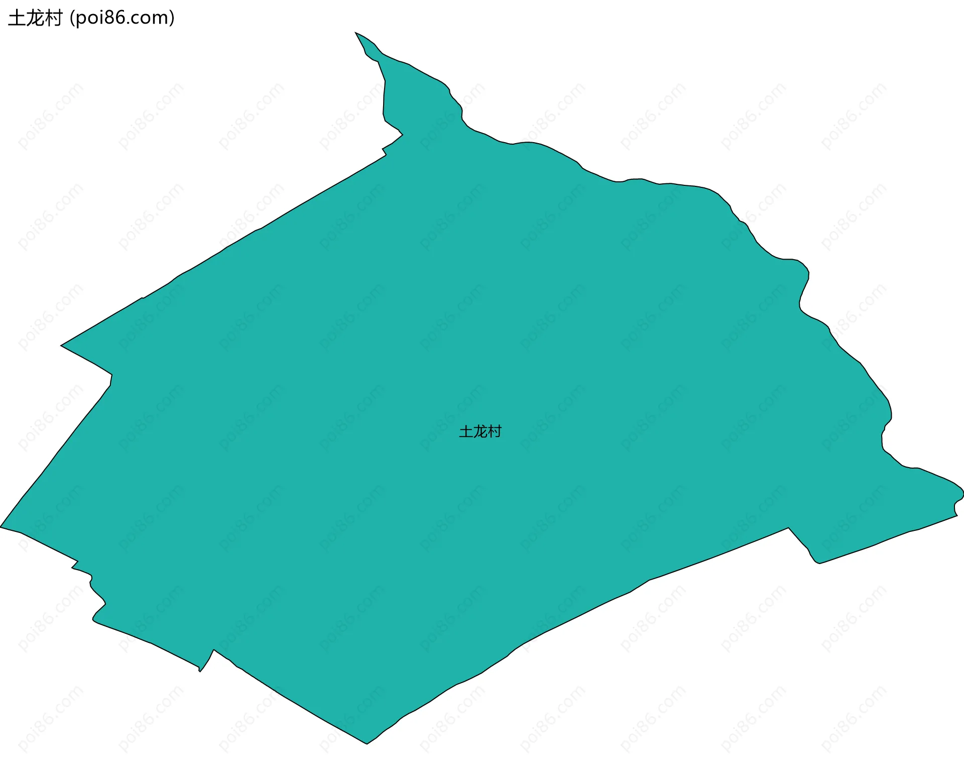 土龙村边界地图