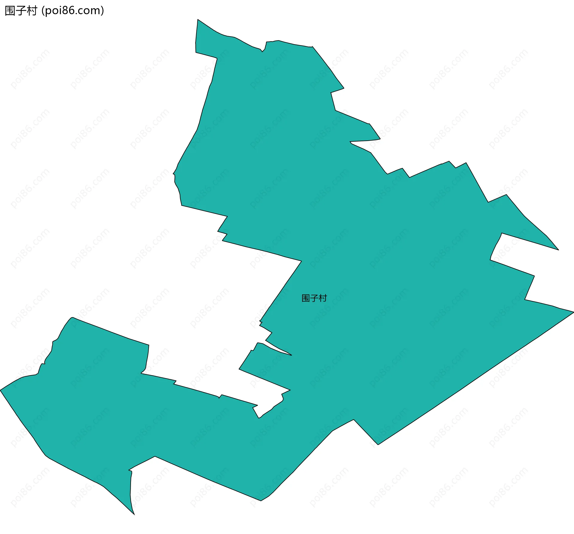 围子村边界地图