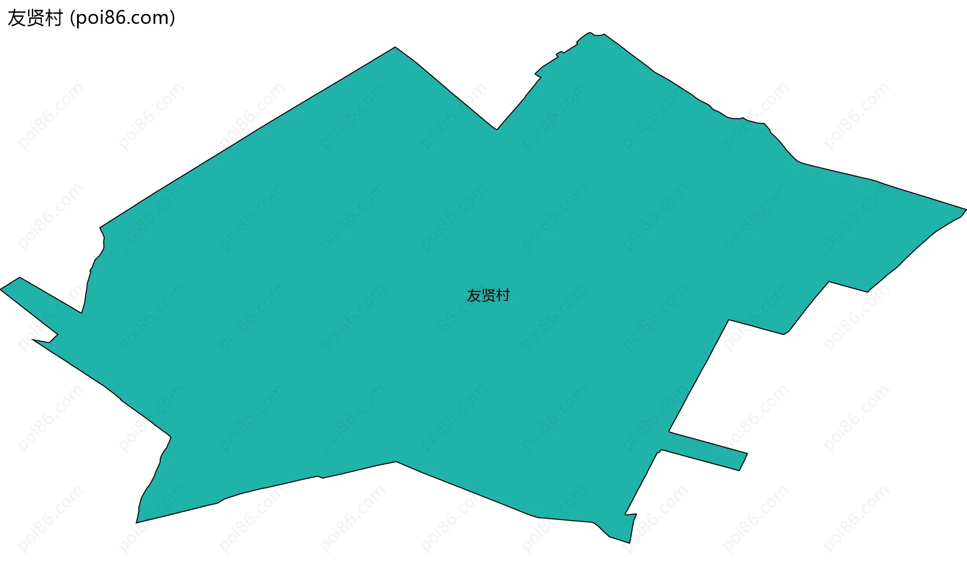 友贤村边界地图