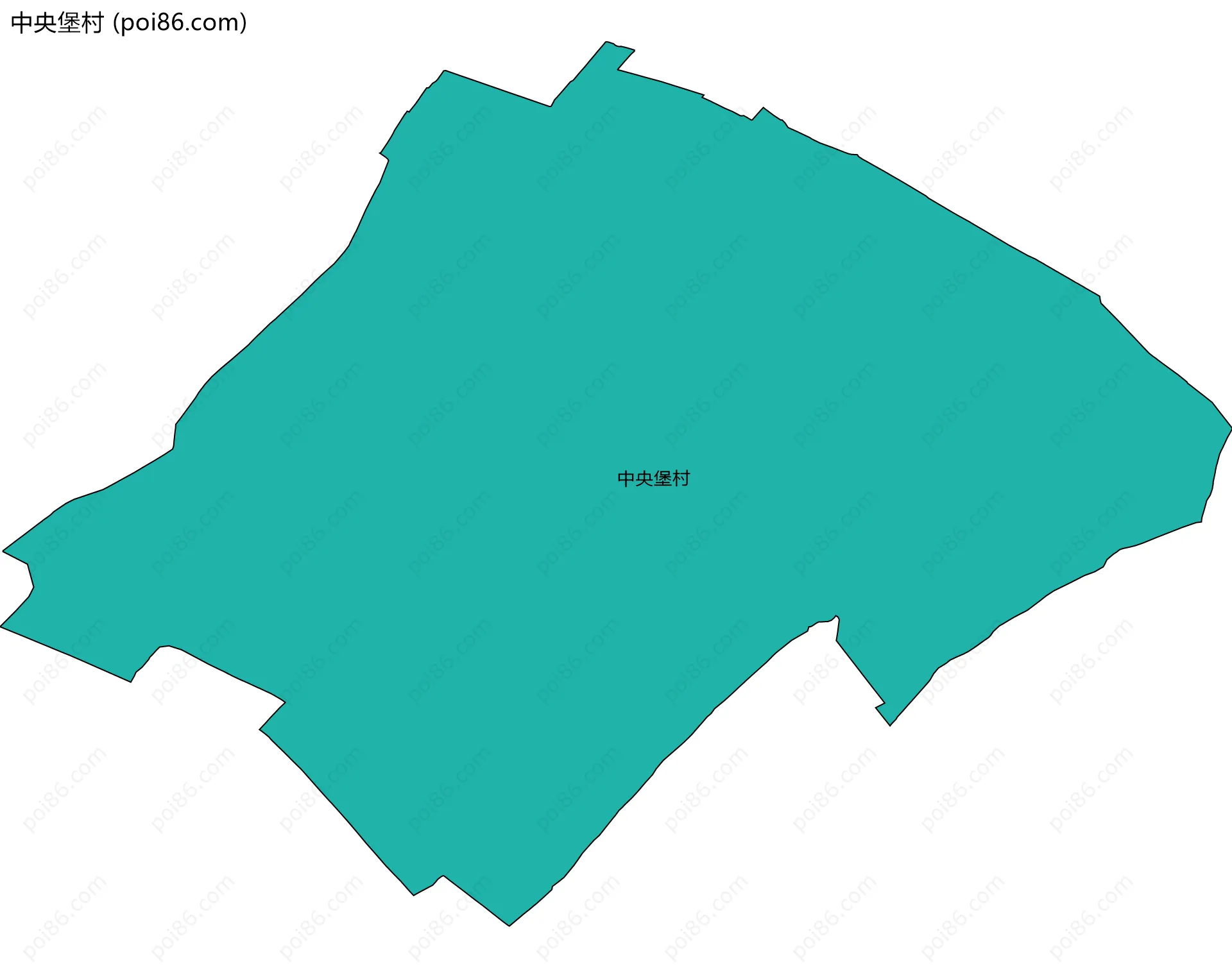 中央堡村边界地图