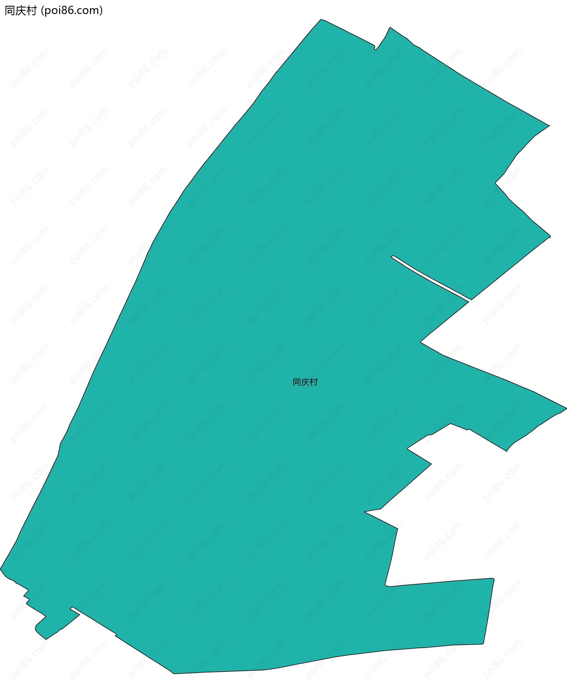 同庆村边界地图