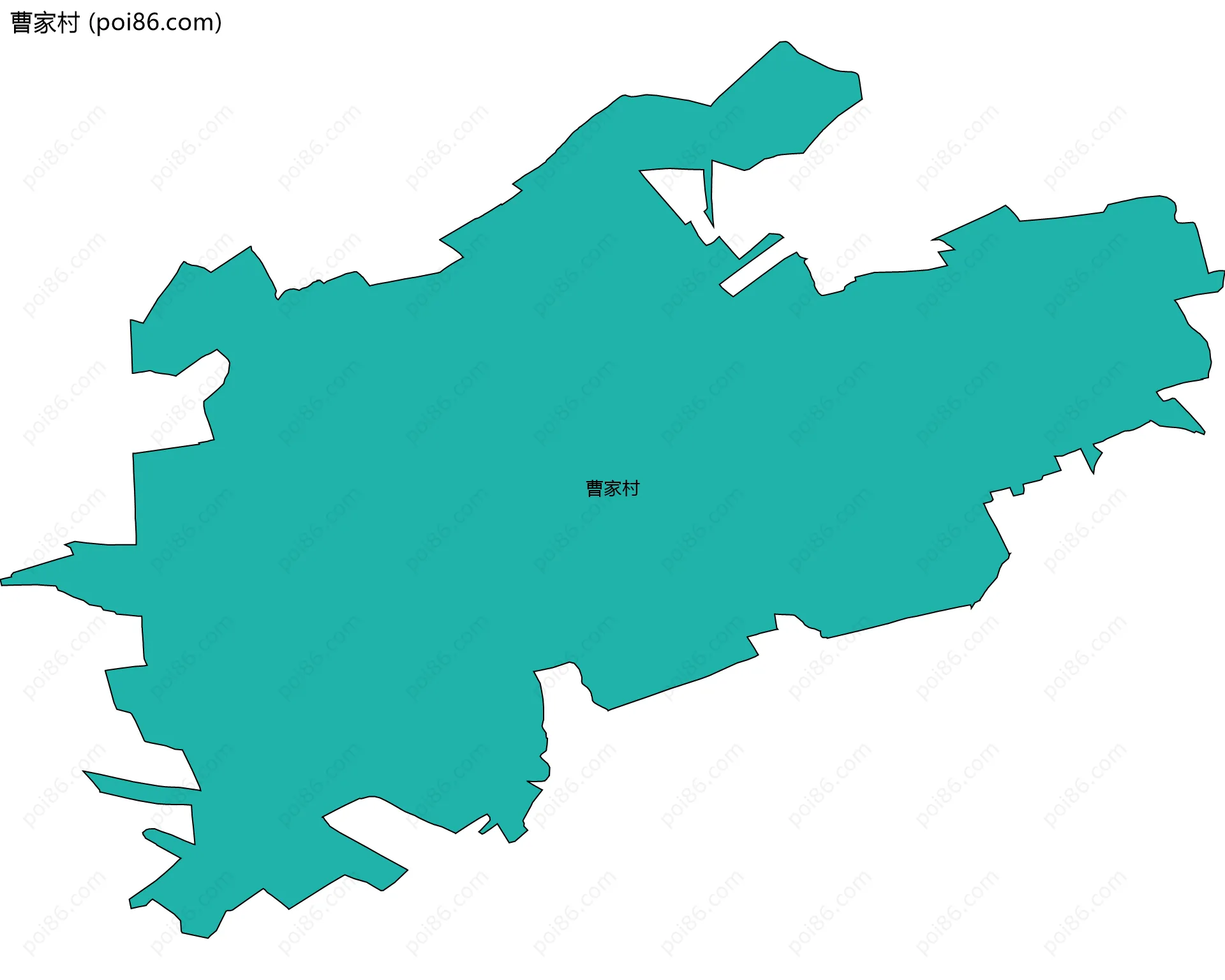曹家村边界地图