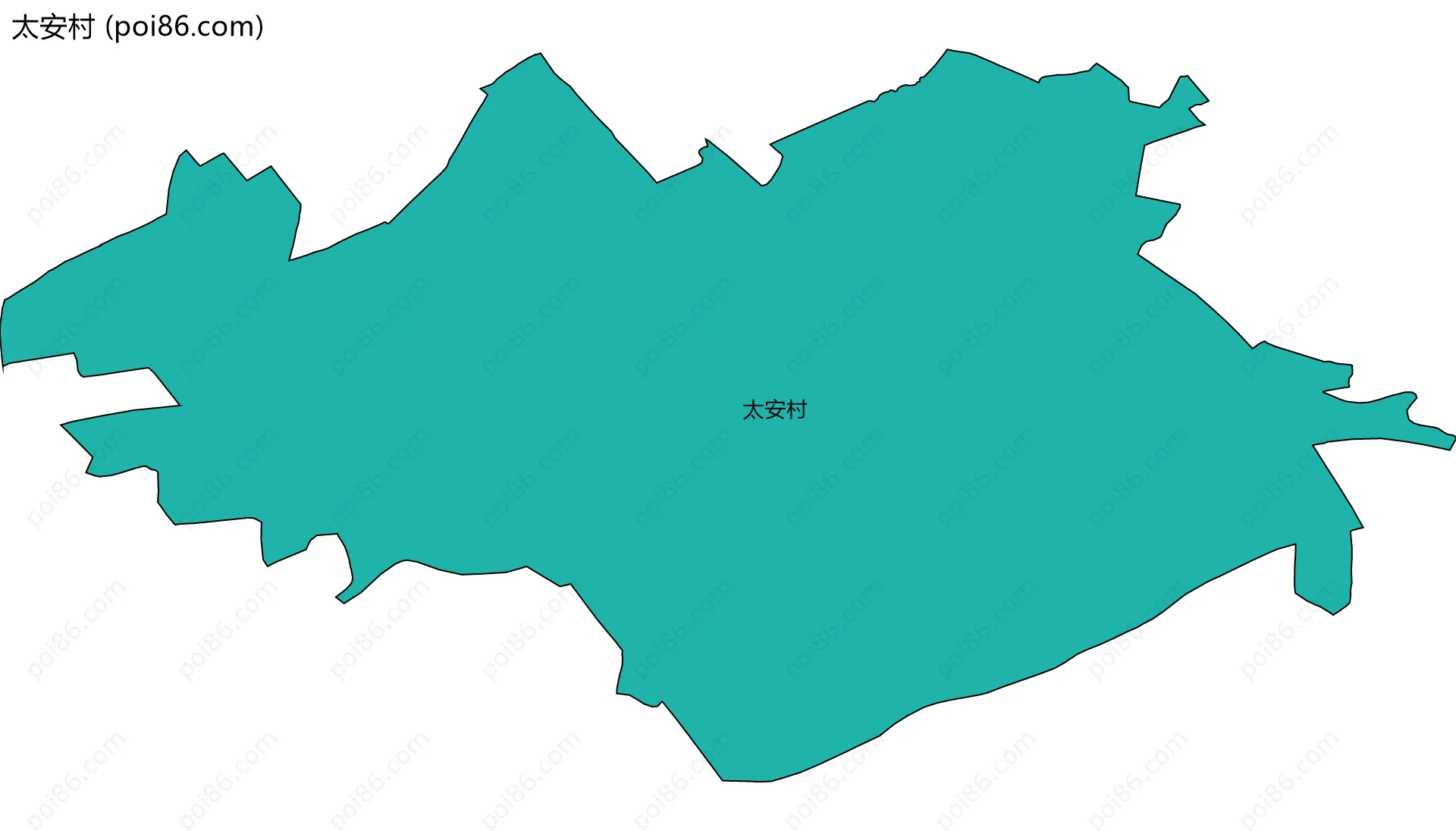 太安村边界地图