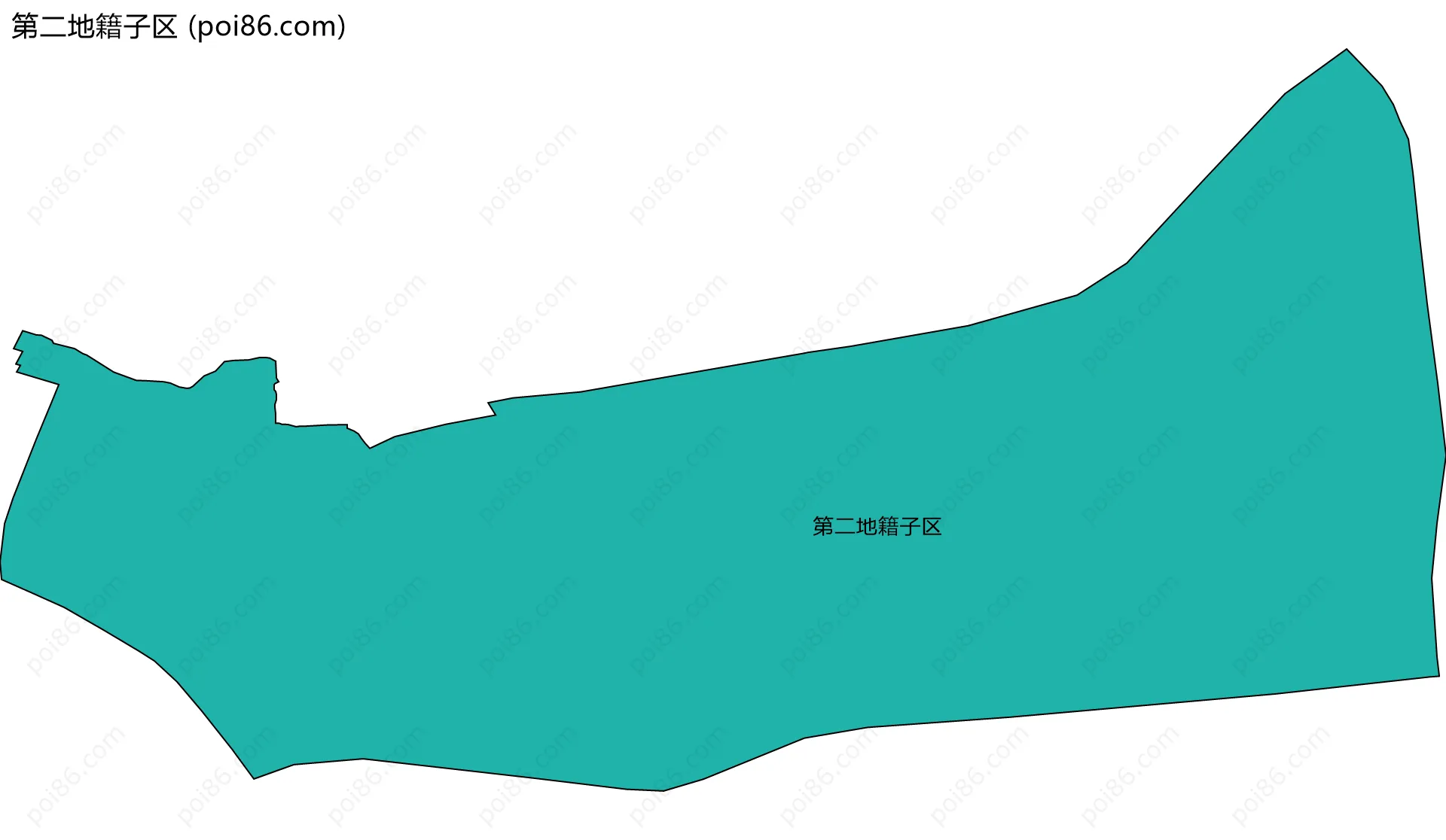 第二地籍子区边界地图