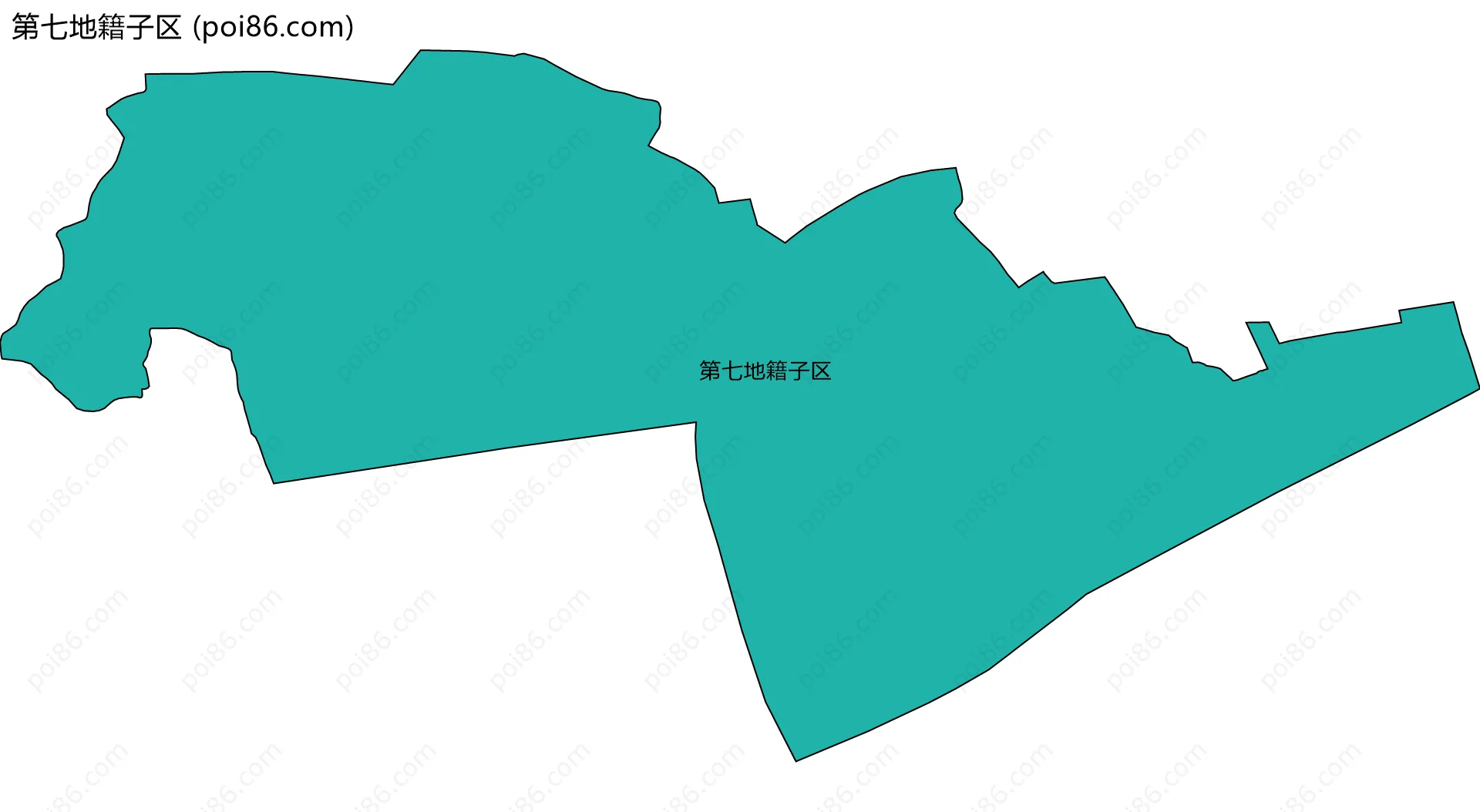 第七地籍子区边界地图