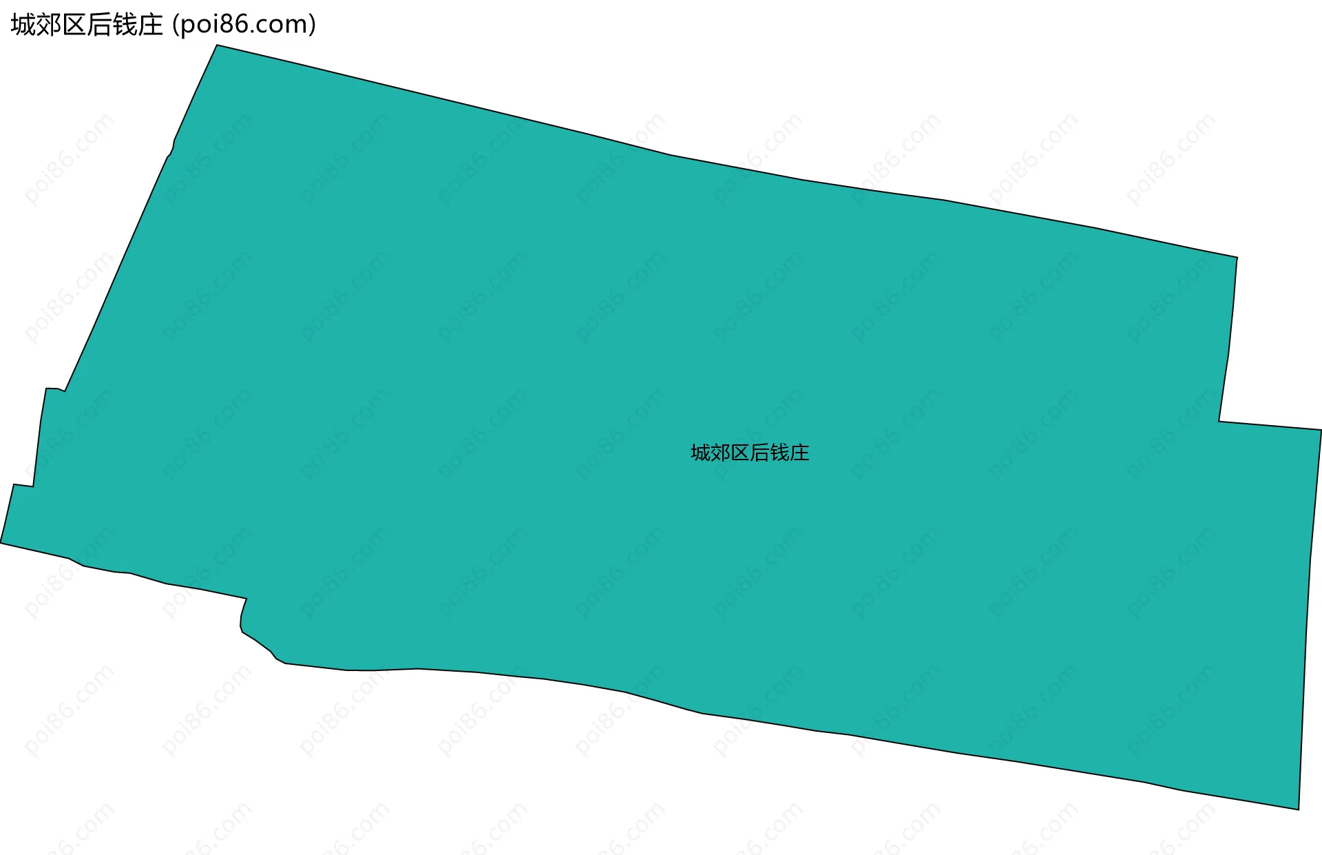 城郊区后钱庄边界地图