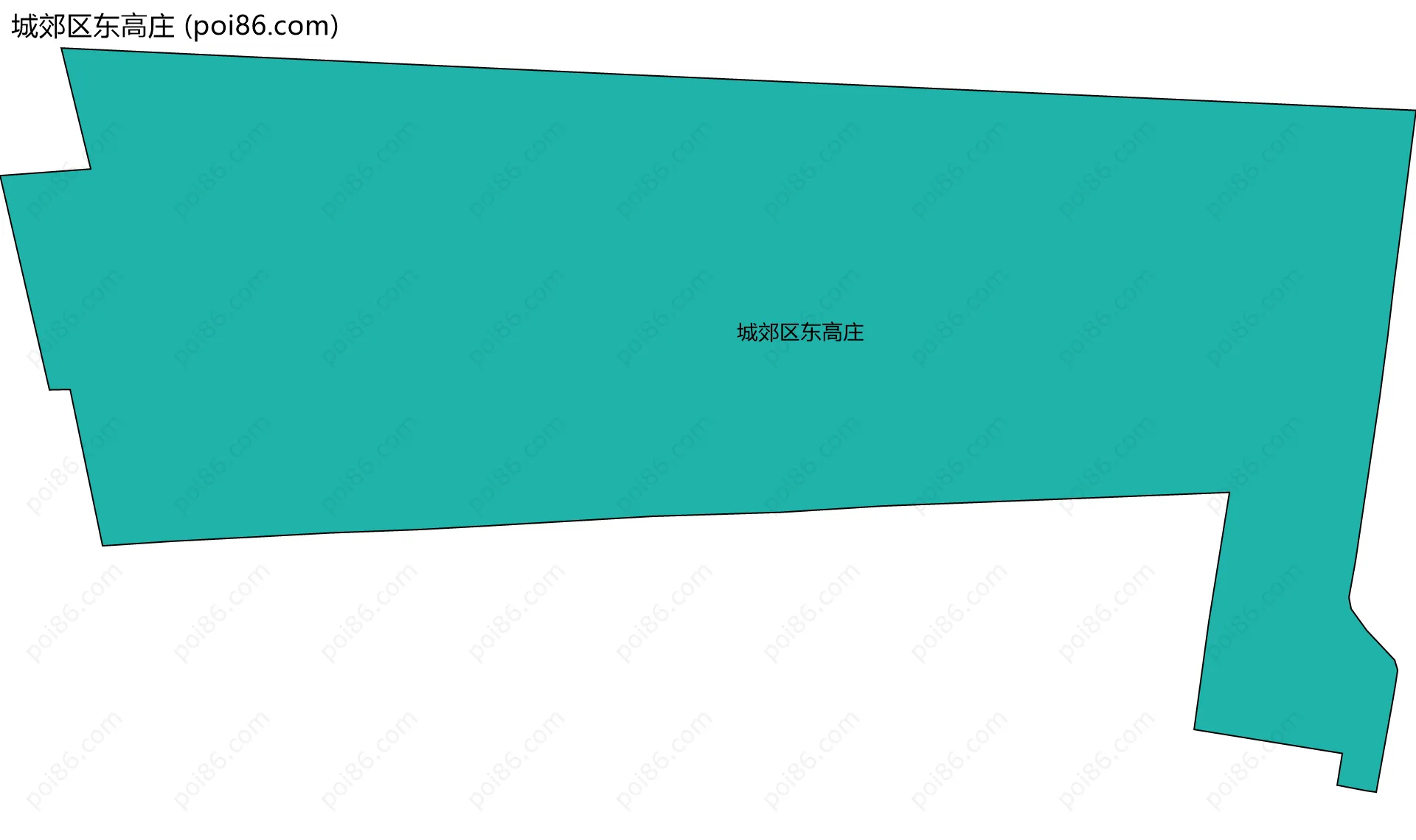 城郊区东高庄边界地图