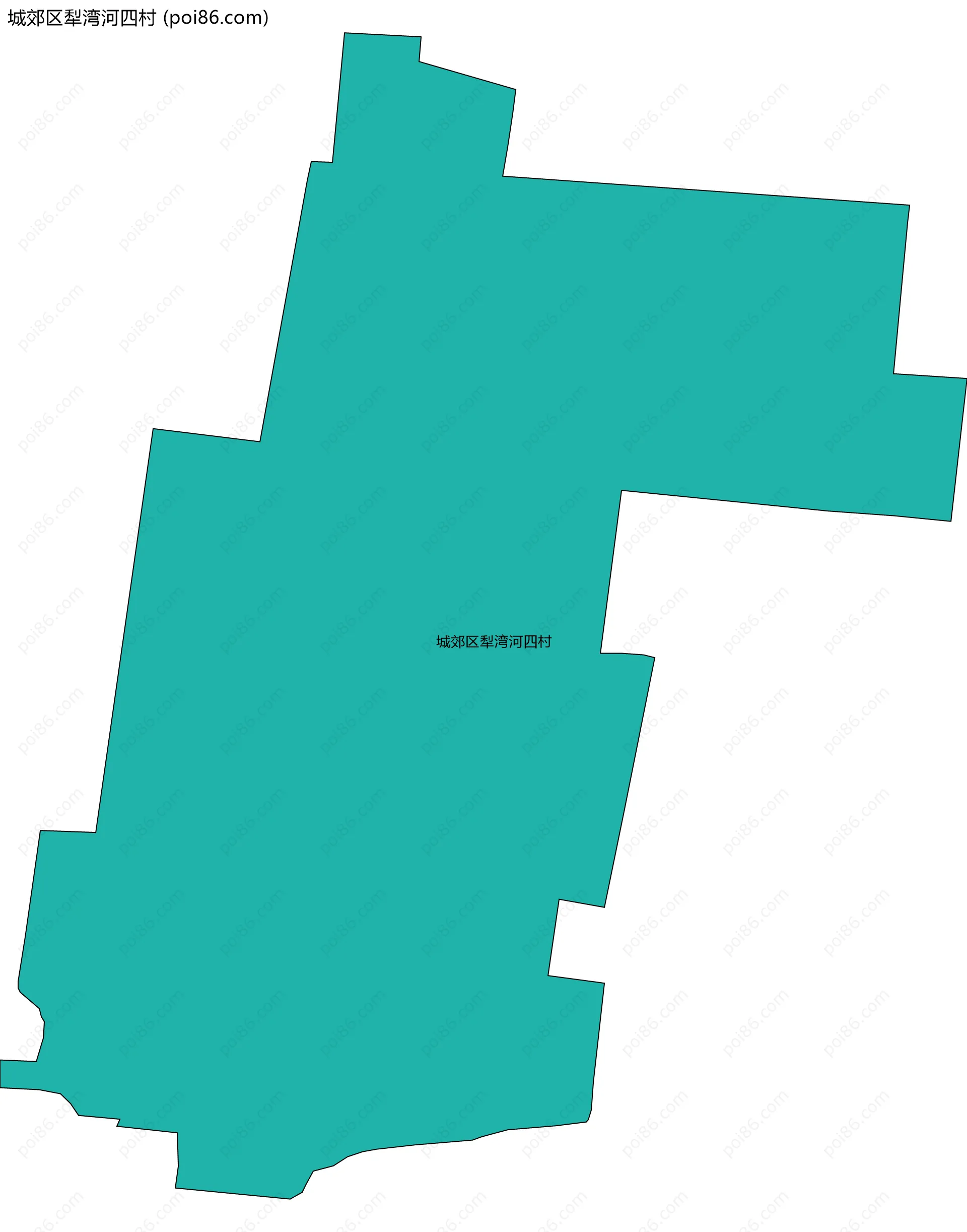 城郊区犁湾河四村边界地图