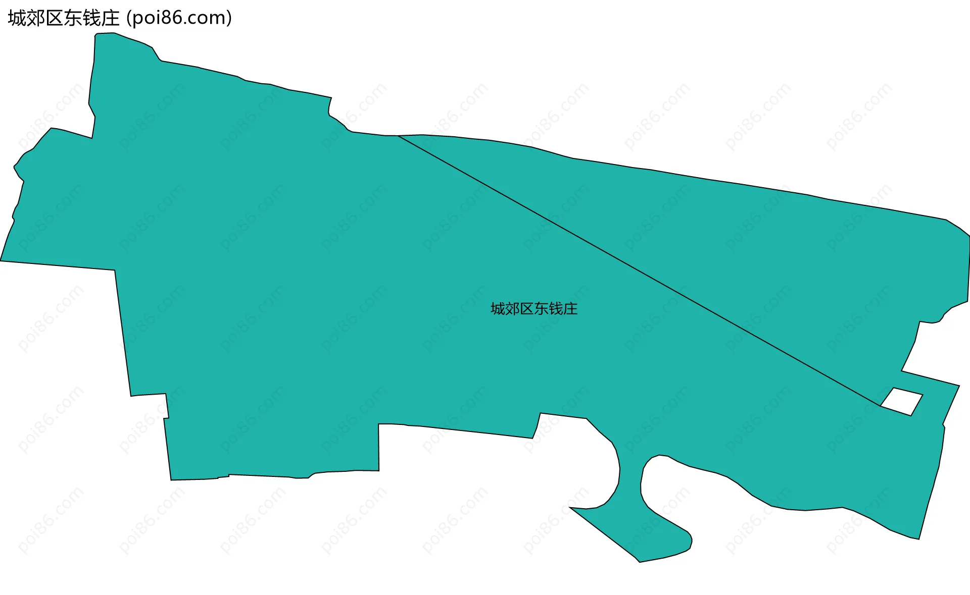 城郊区东钱庄边界地图