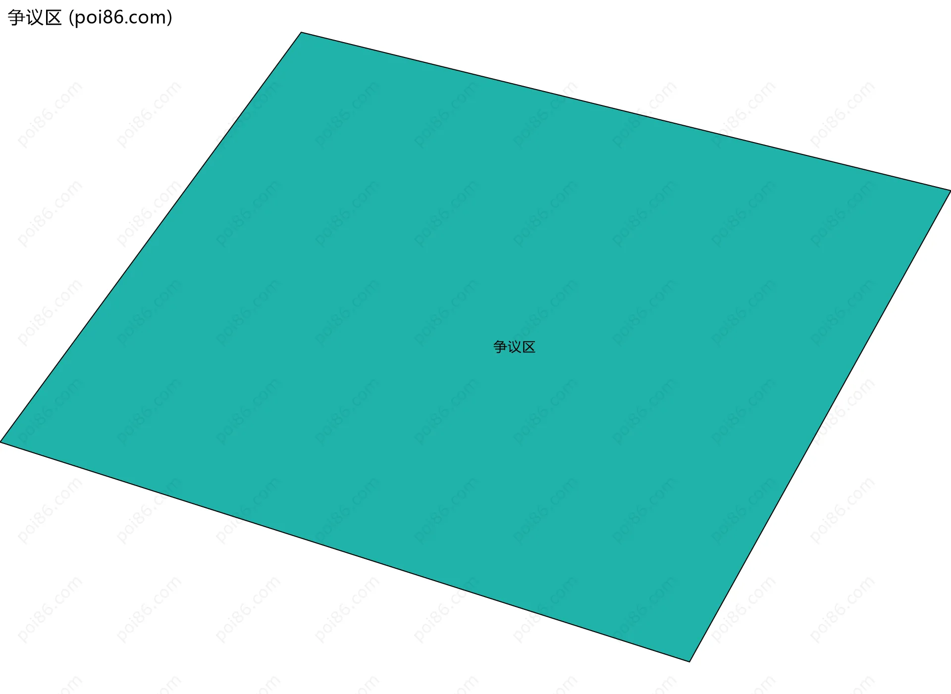 争议区边界地图