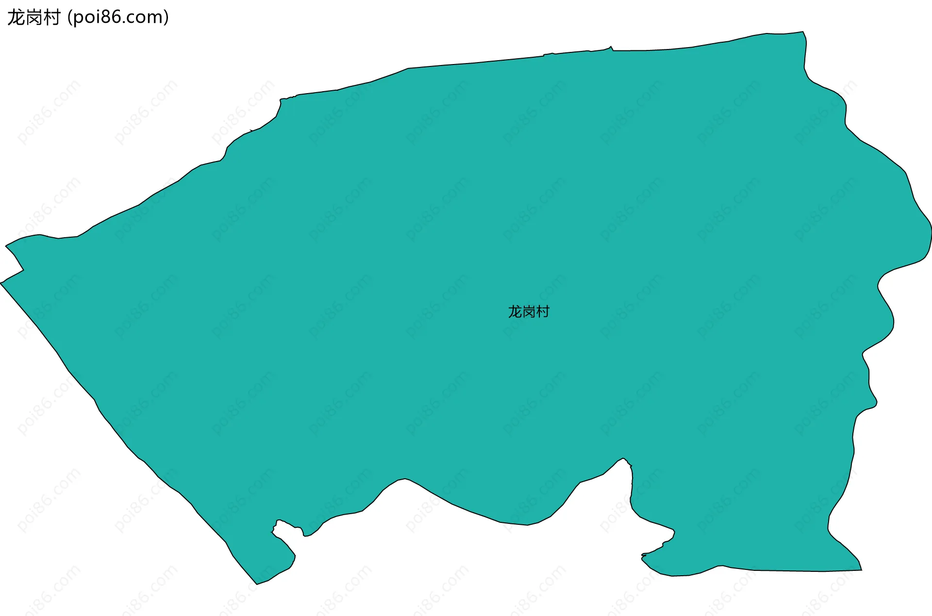 龙岗村边界地图