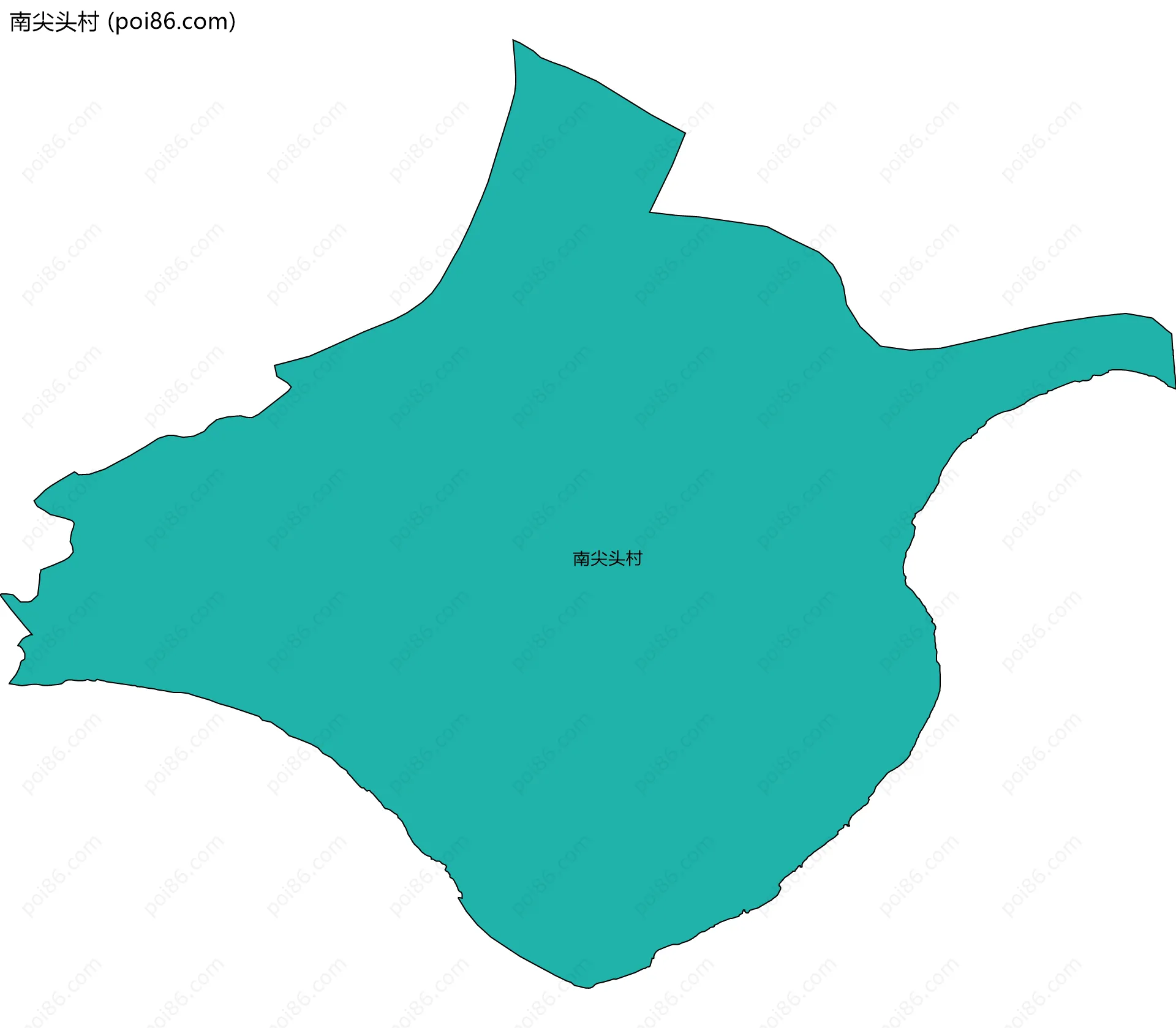 南尖头村边界地图