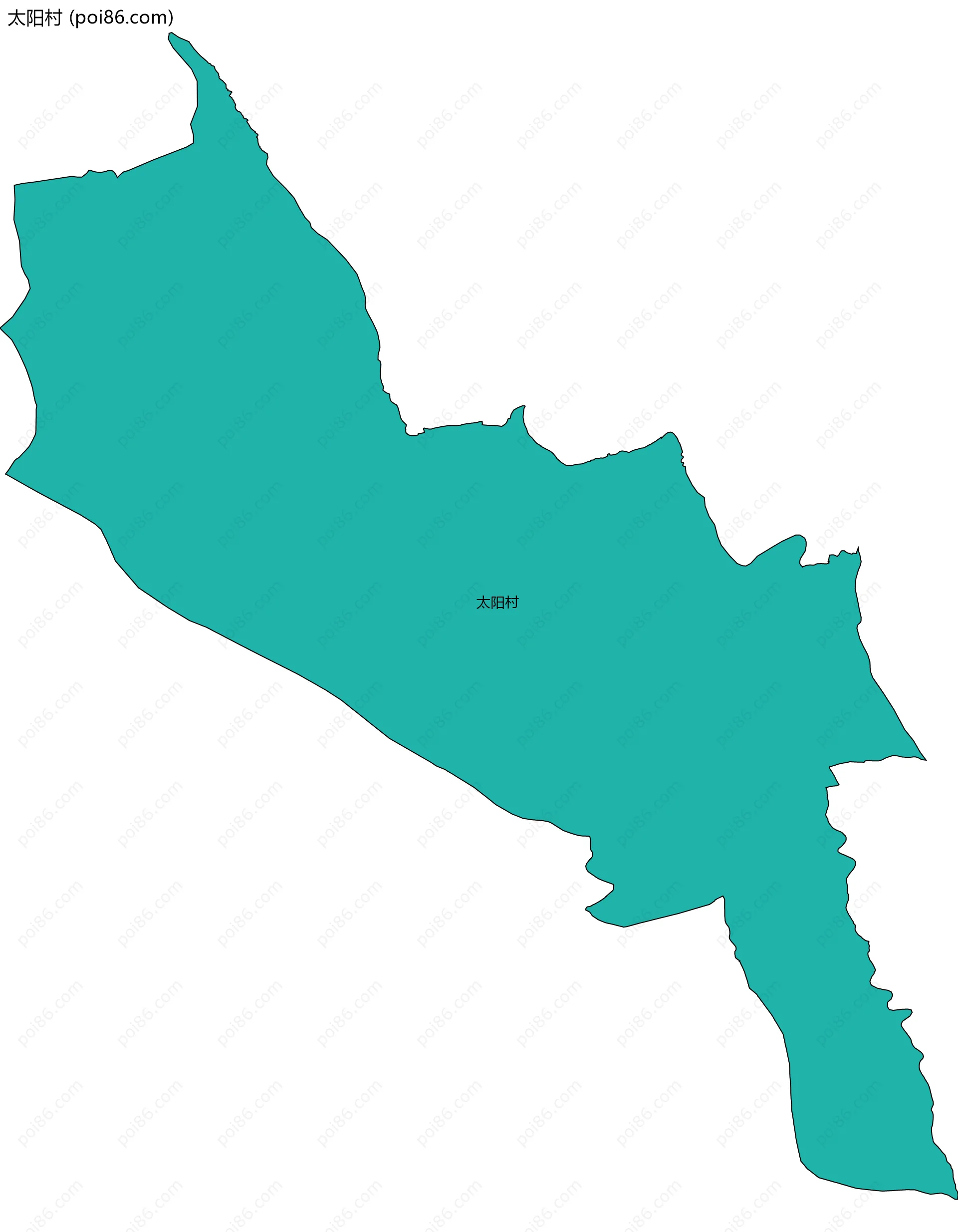 太阳村边界地图