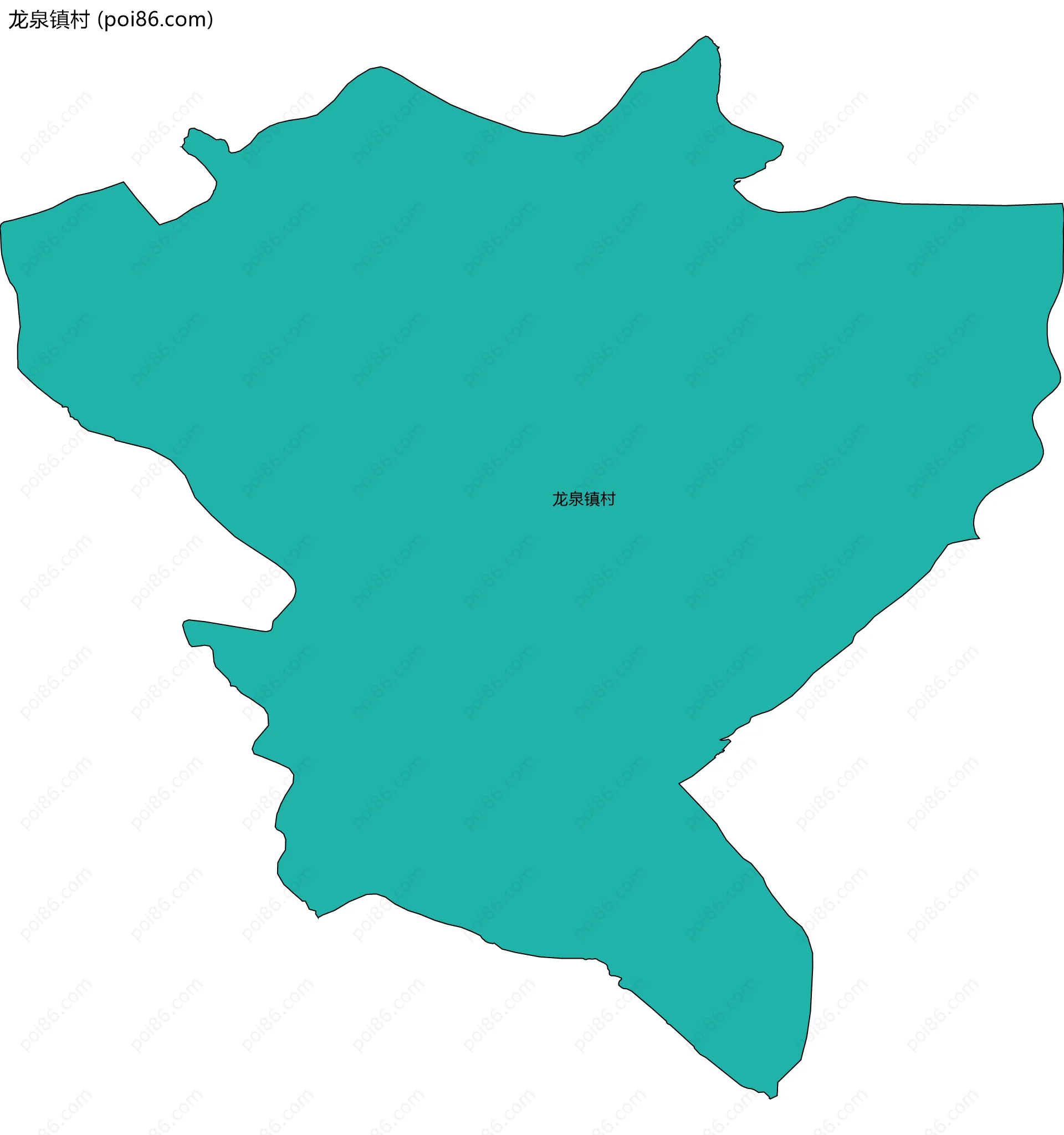 龙泉镇村边界地图