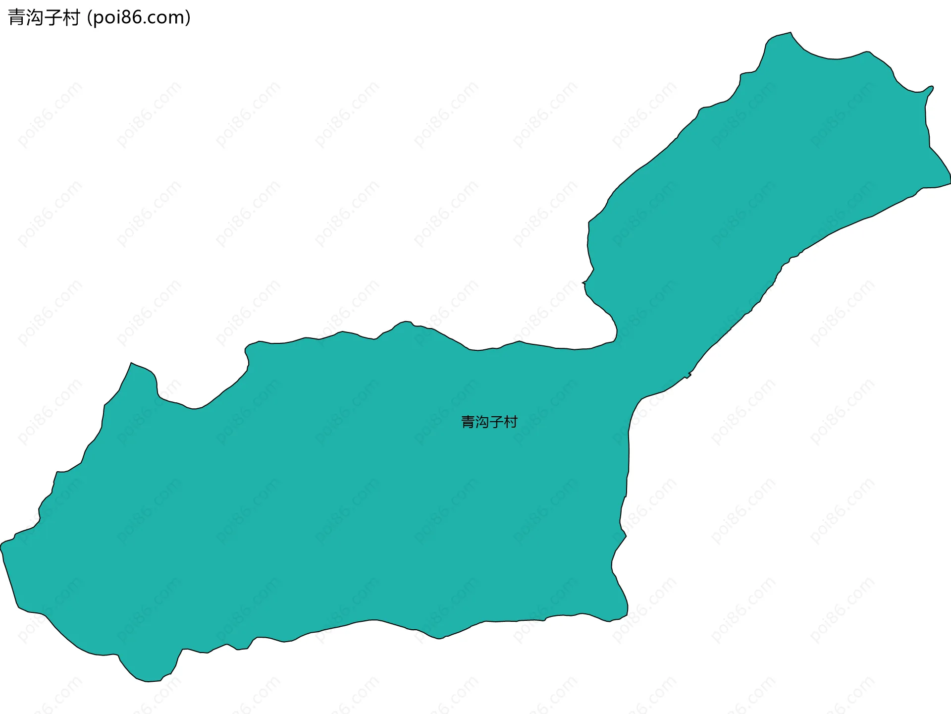 青沟子村边界地图