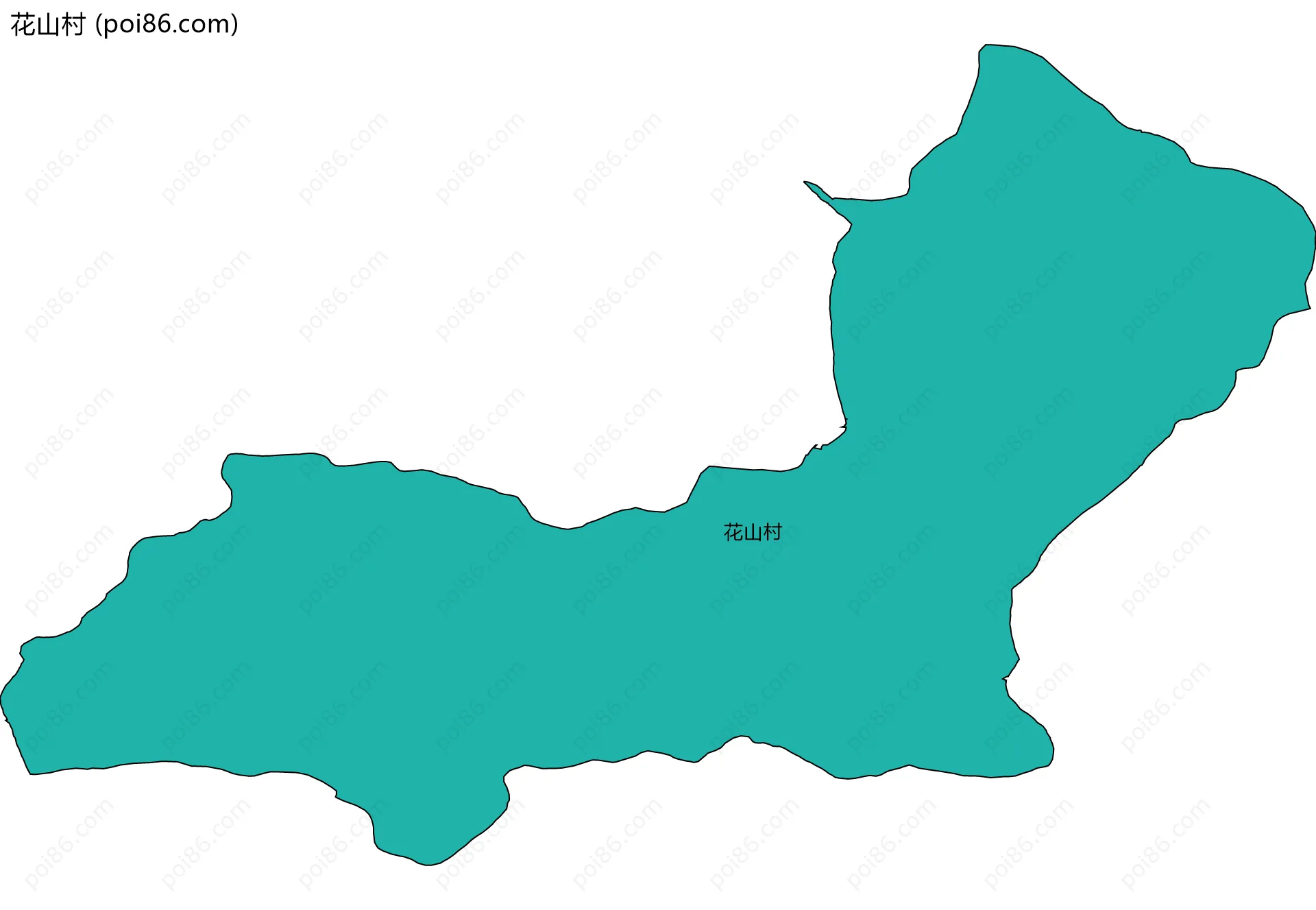 花山村边界地图