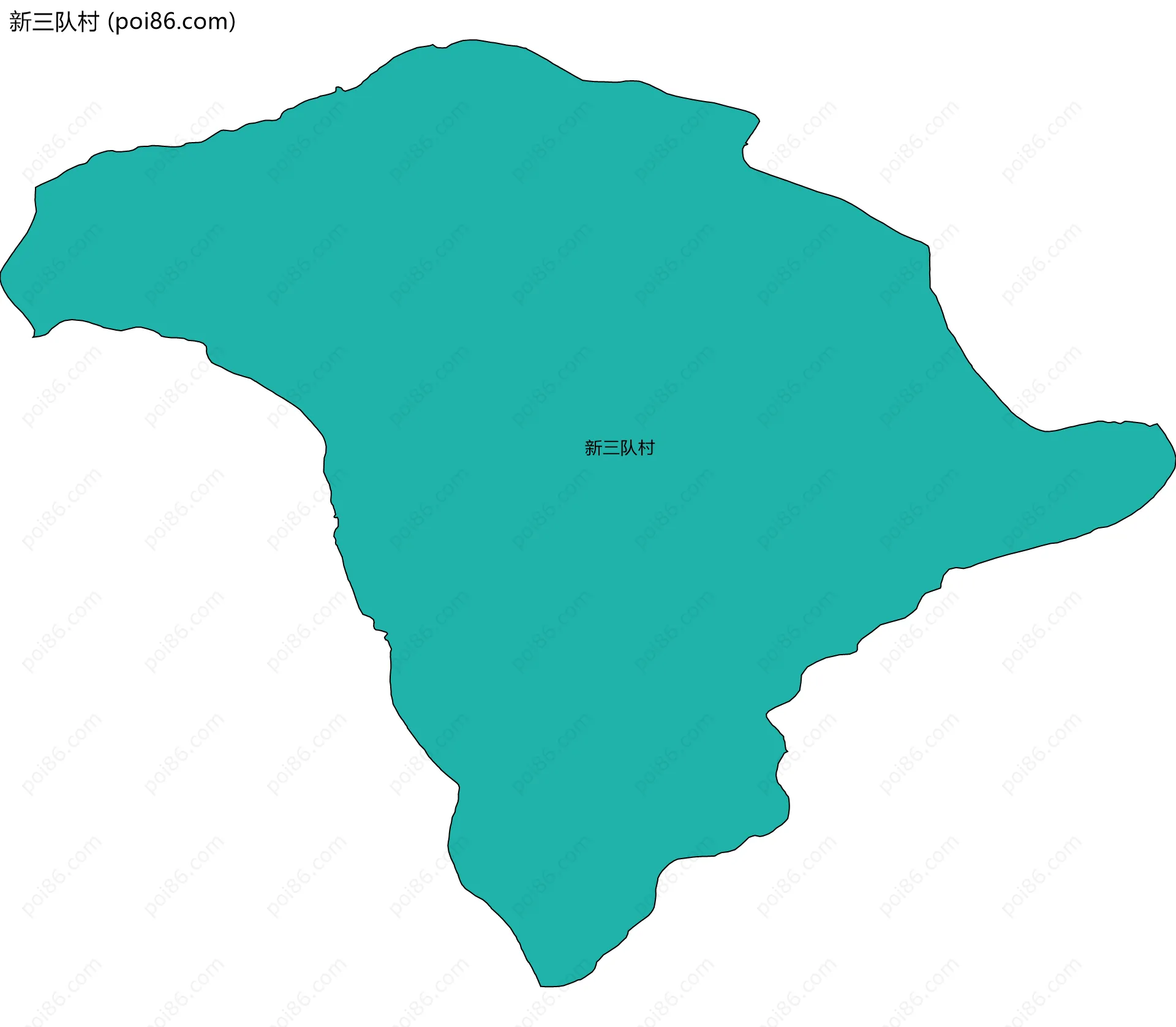 新三队村边界地图