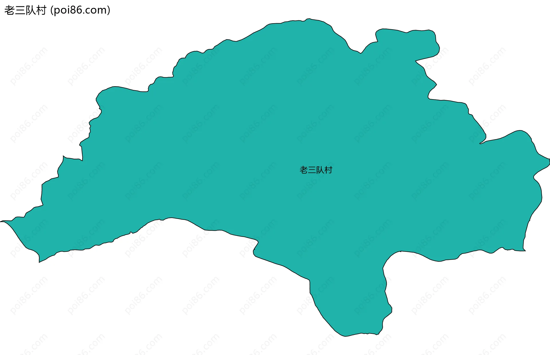 老三队村边界地图