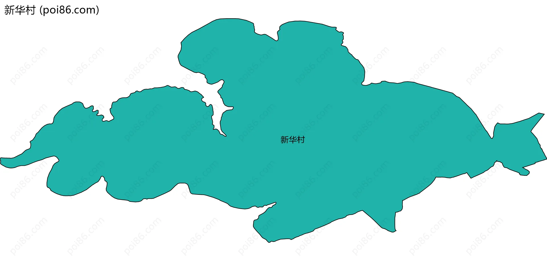 新华村边界地图