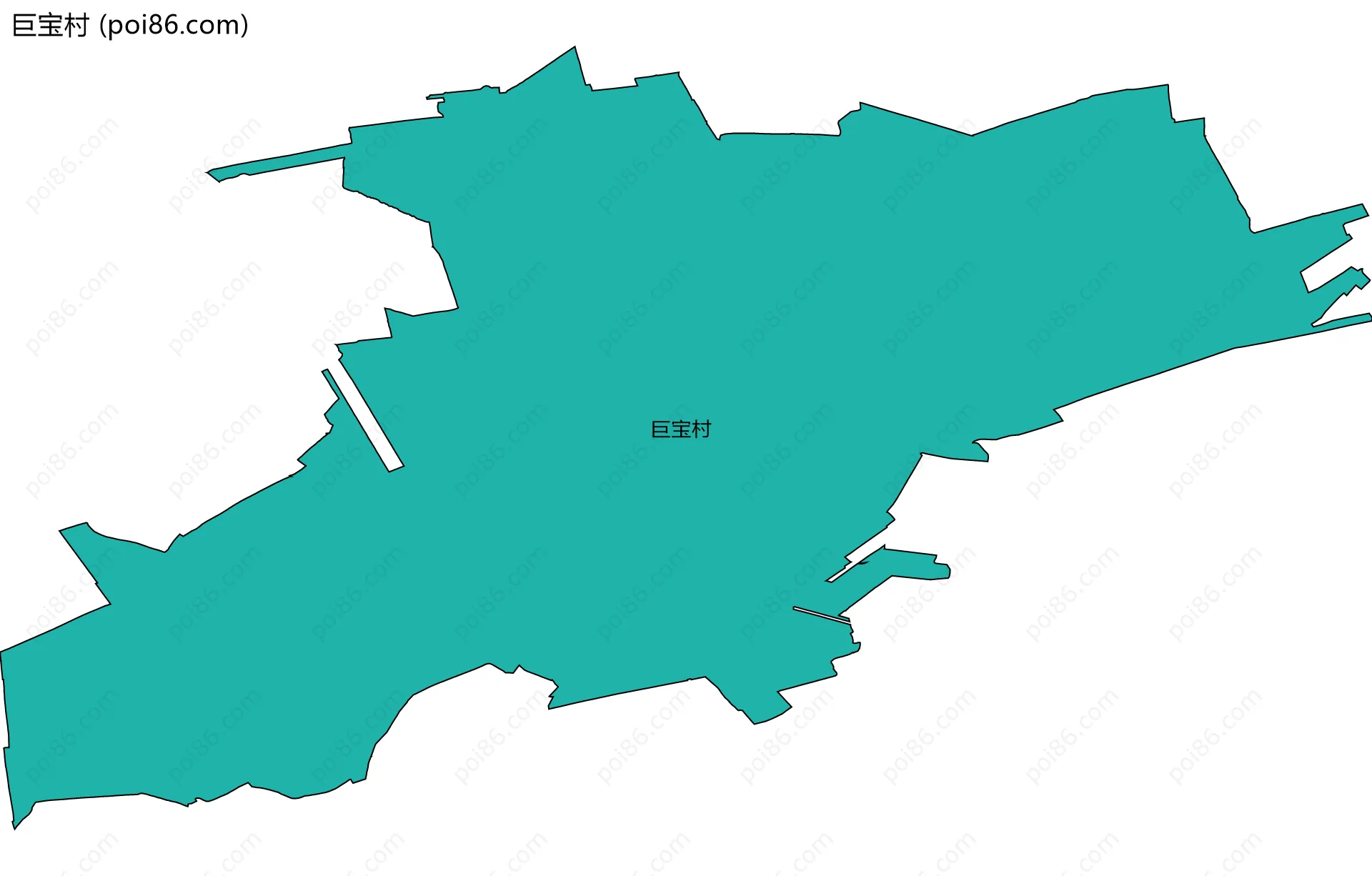 巨宝村边界地图
