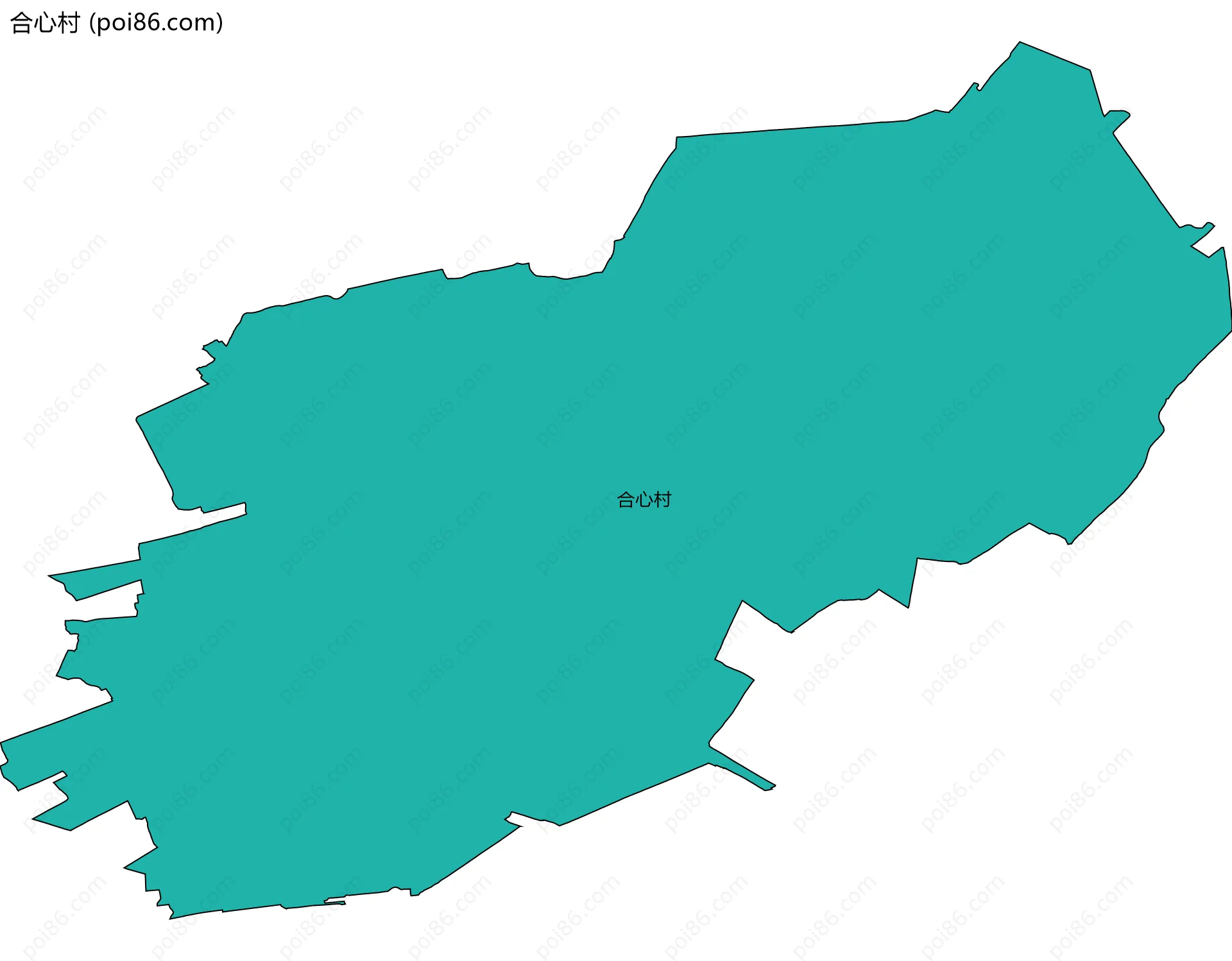 合心村边界地图