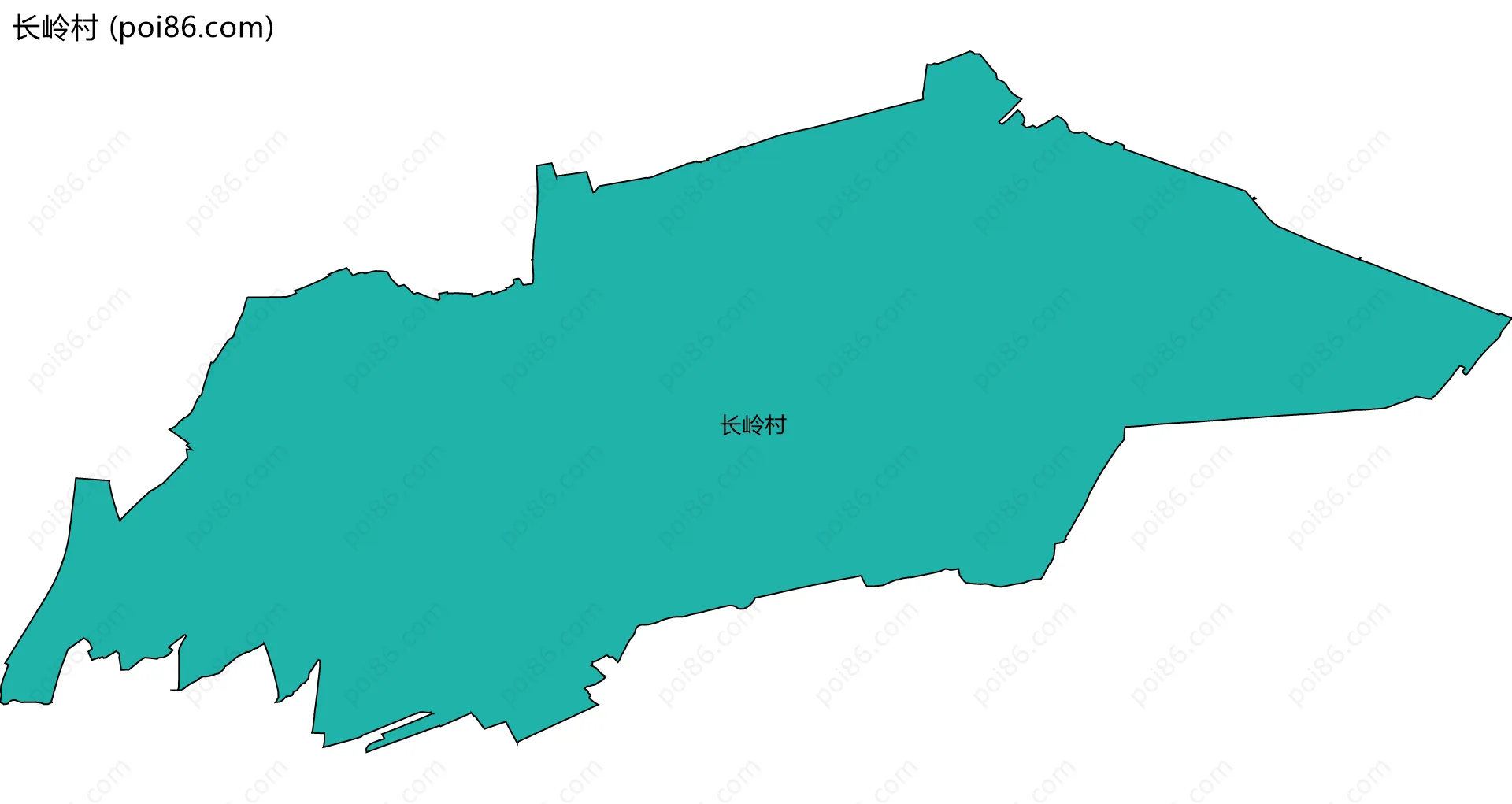 长岭村边界地图