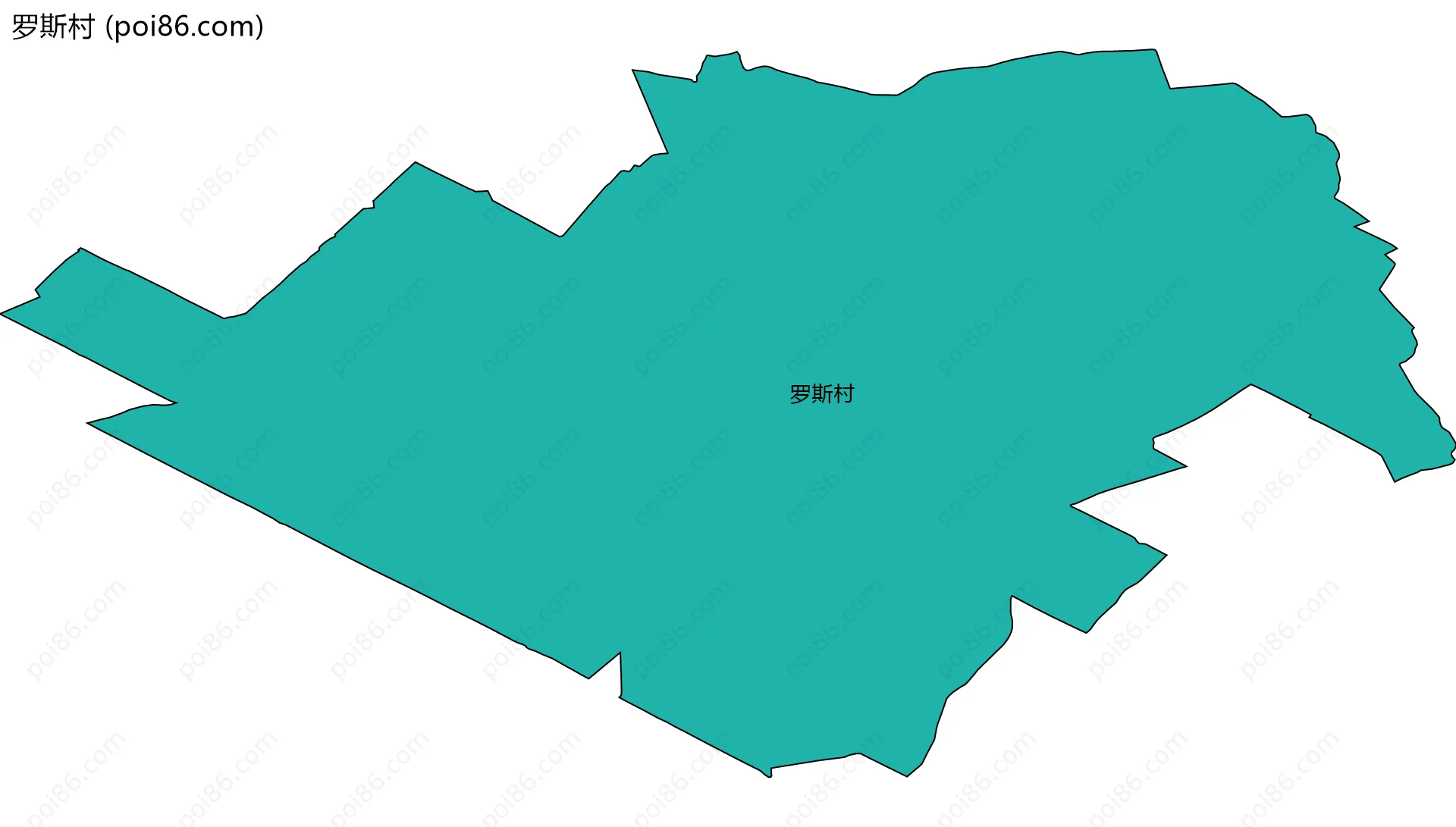 罗斯村边界地图