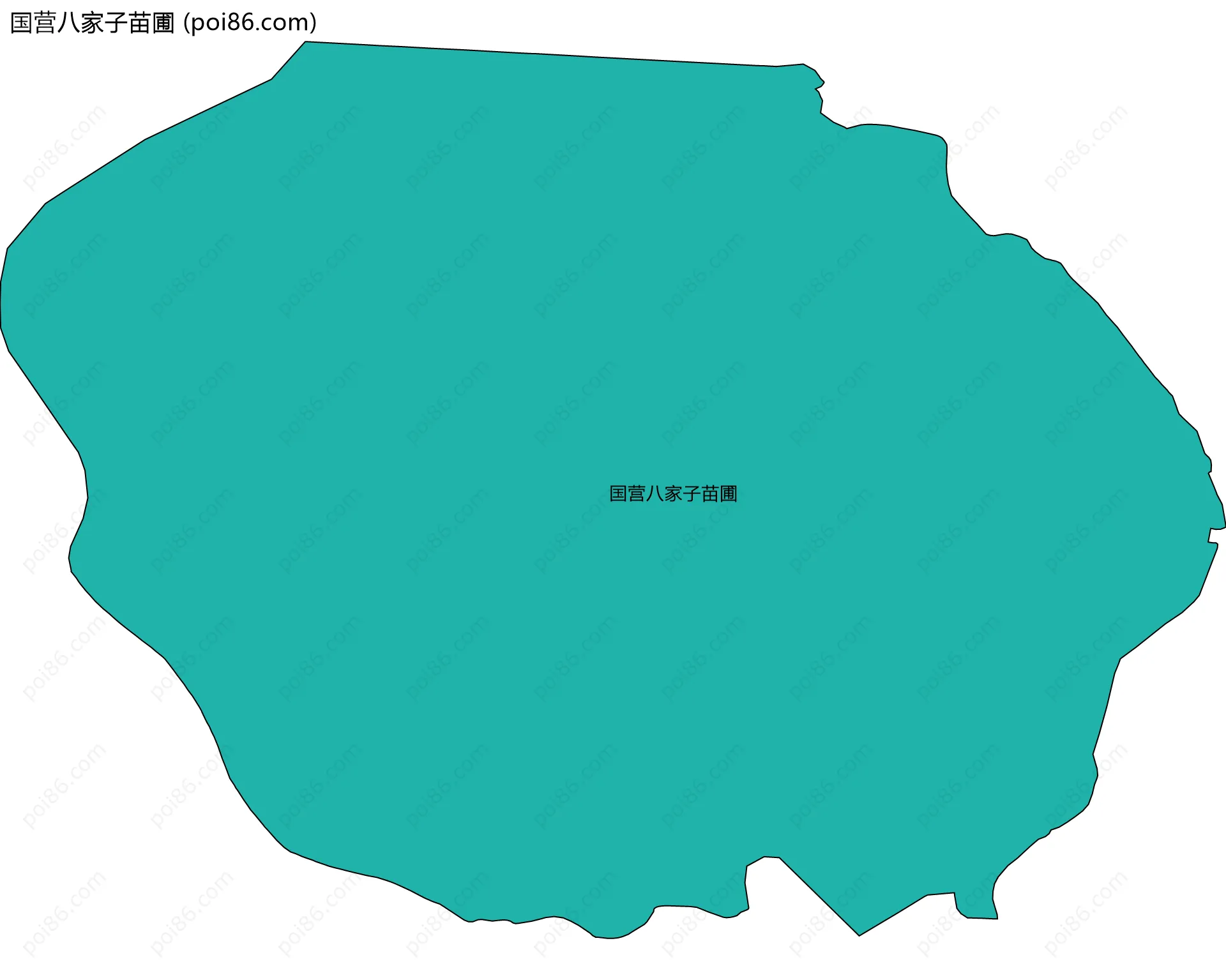 国营八家子苗圃边界地图
