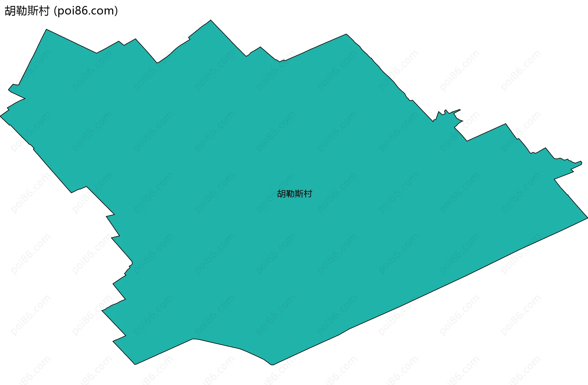 胡勒斯村边界地图