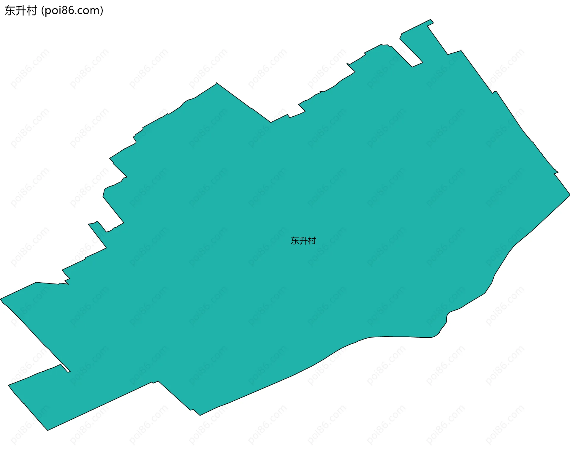 东升村边界地图