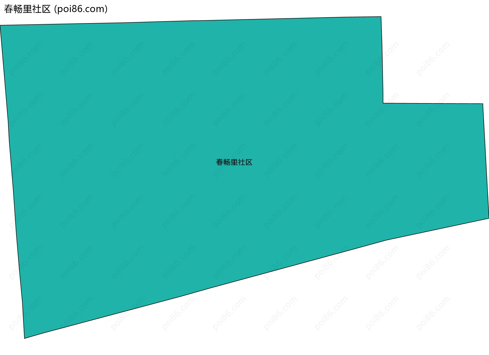 春畅里社区边界地图