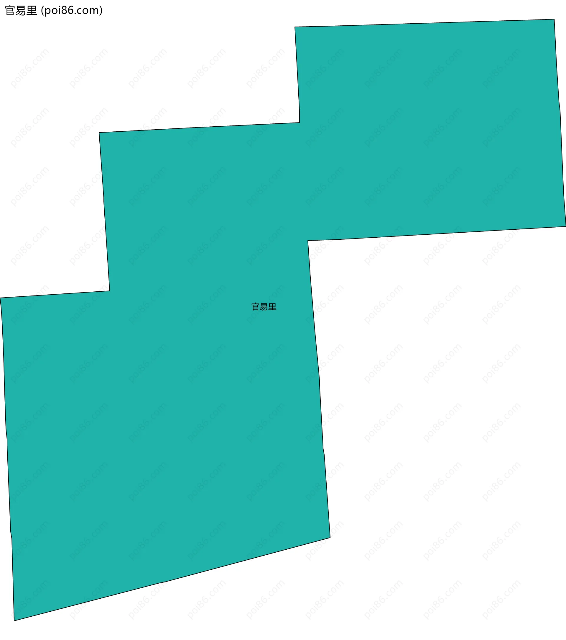 官易里边界地图