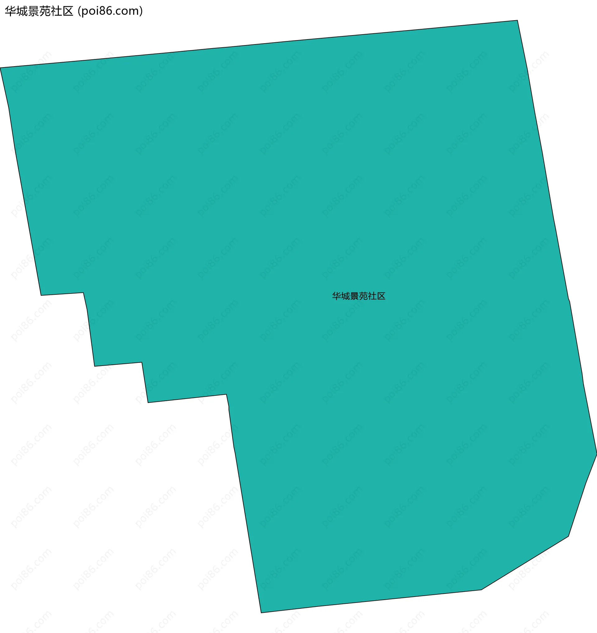 华城景苑社区边界地图