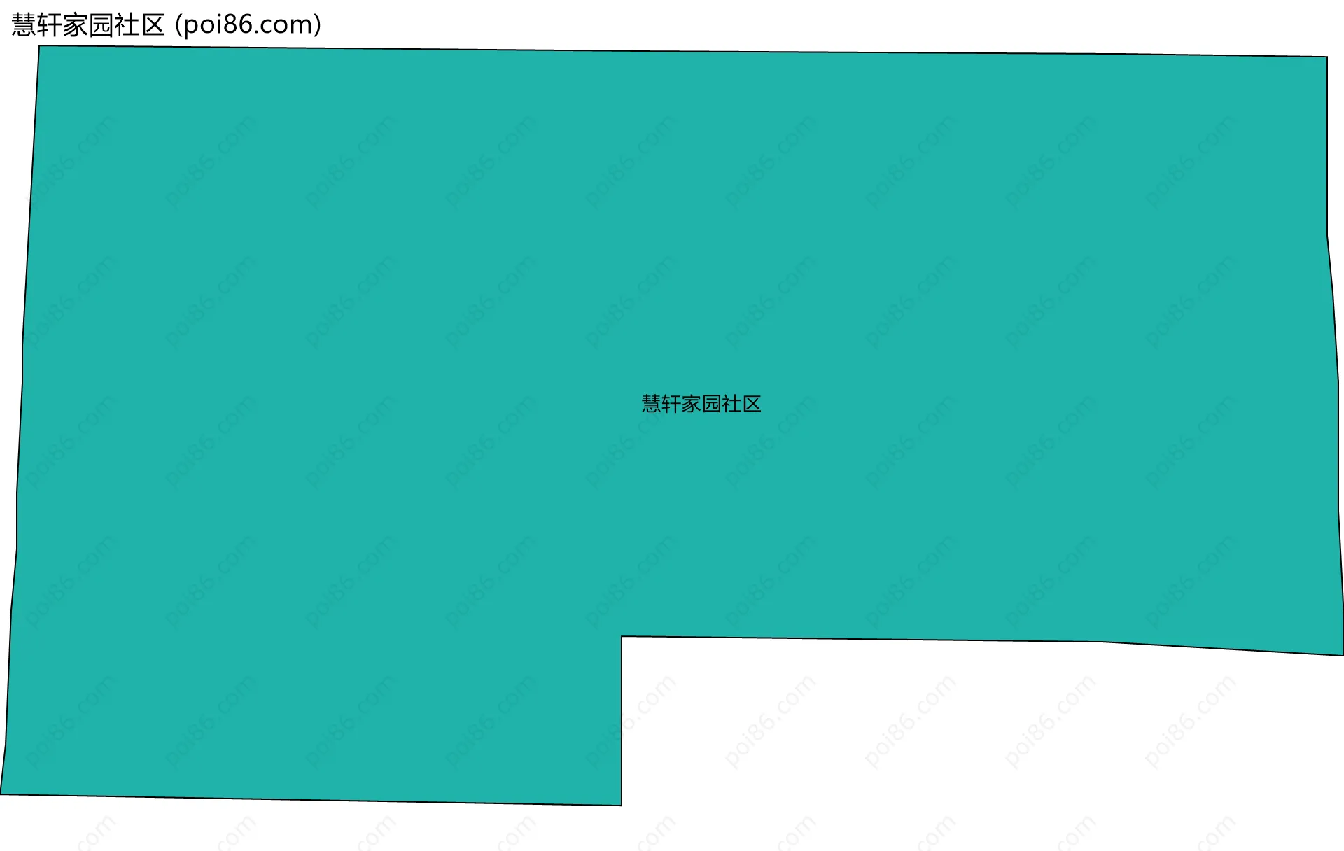 慧轩家园社区边界地图