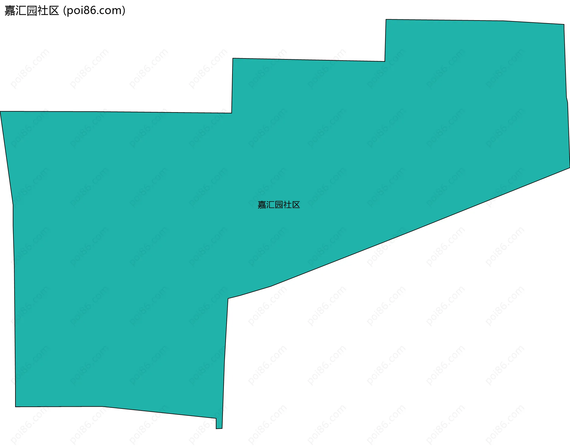 嘉汇园社区边界地图