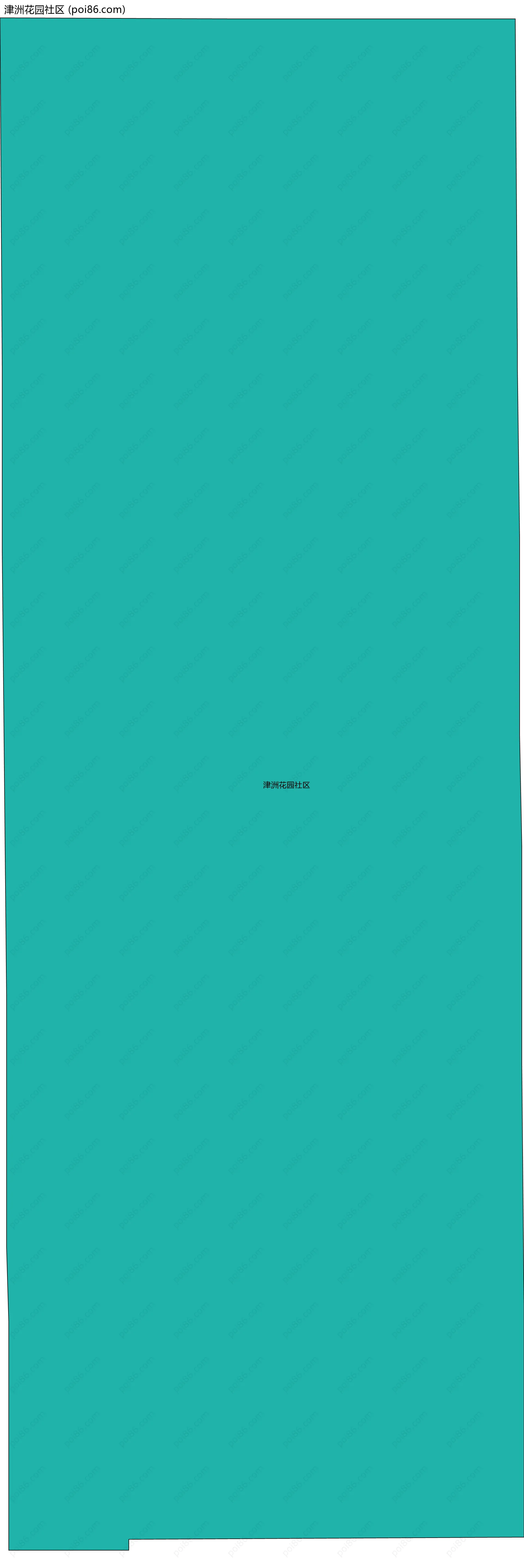 津洲花园社区边界地图