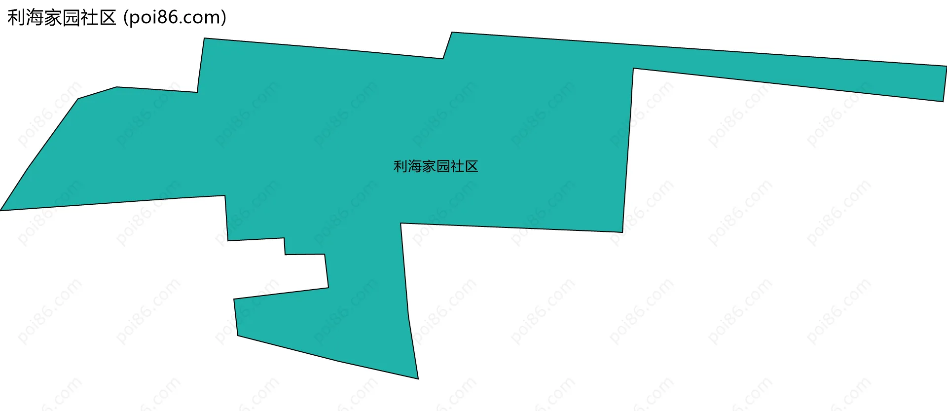利海家园社区边界地图