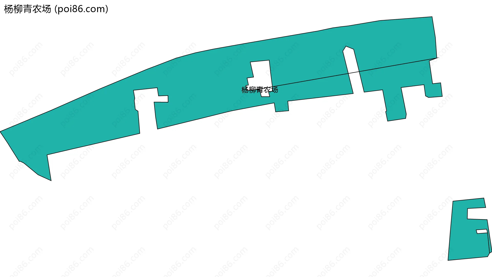 杨柳青农场边界地图