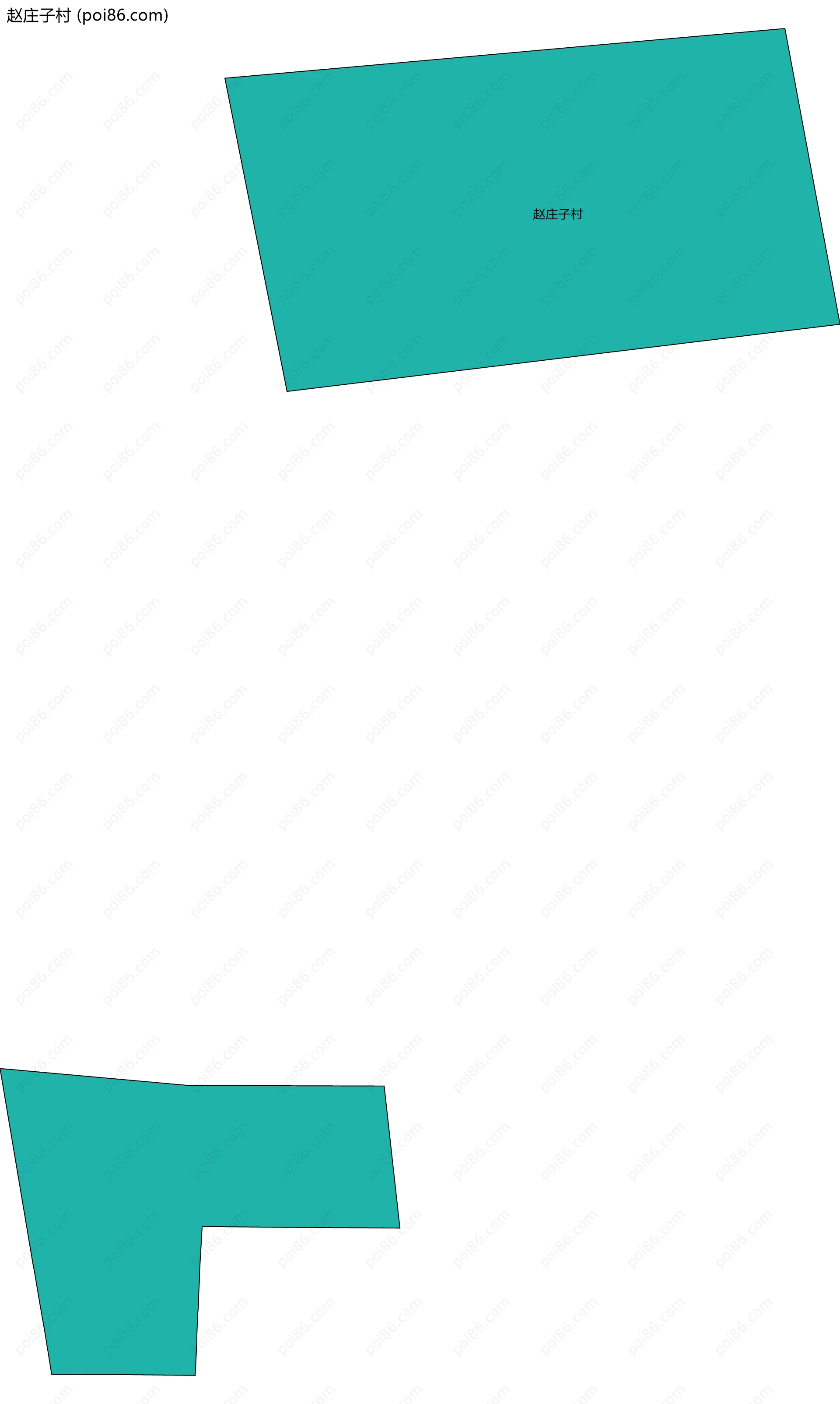 赵庄子村边界地图