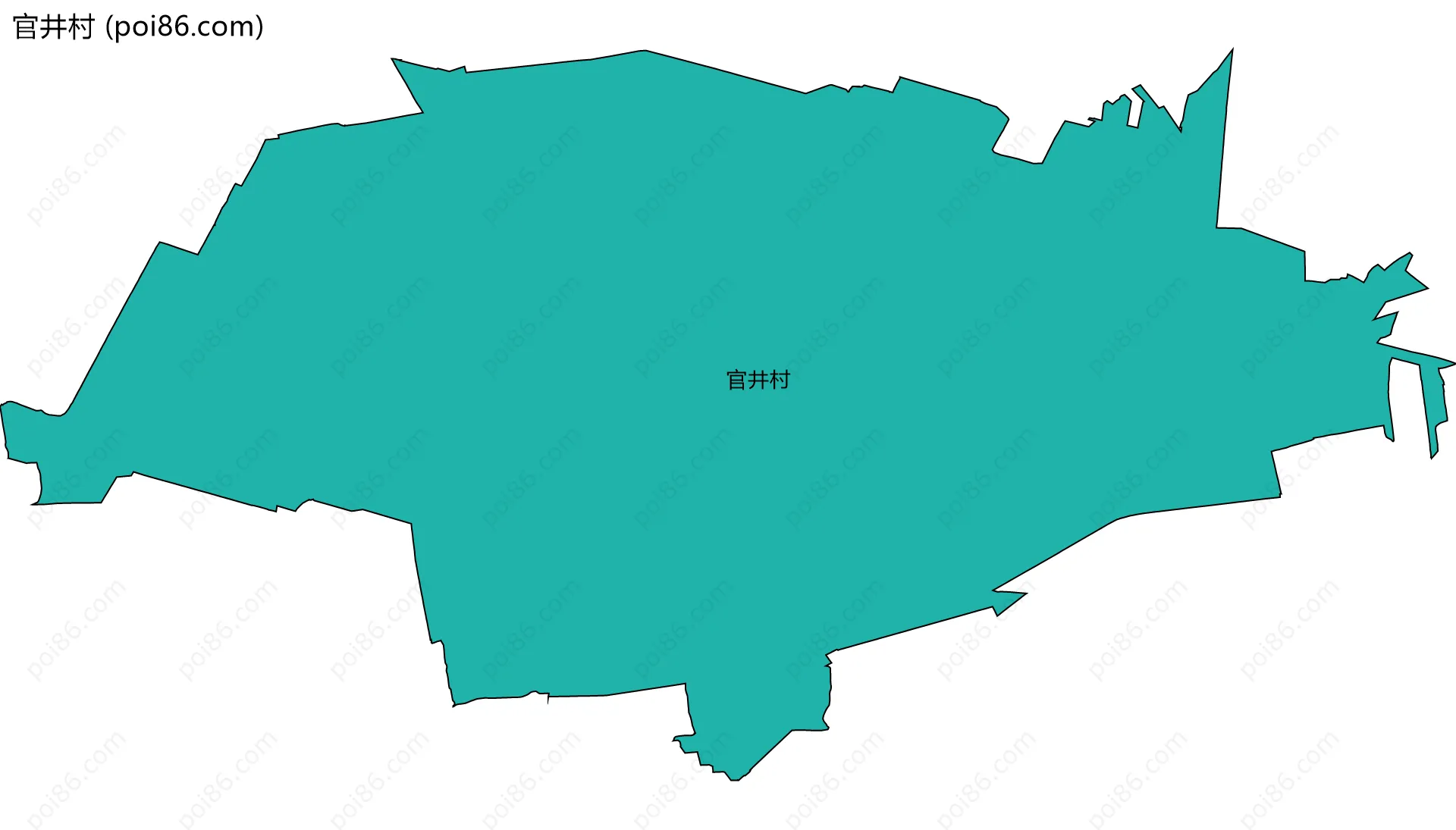 官井村边界地图